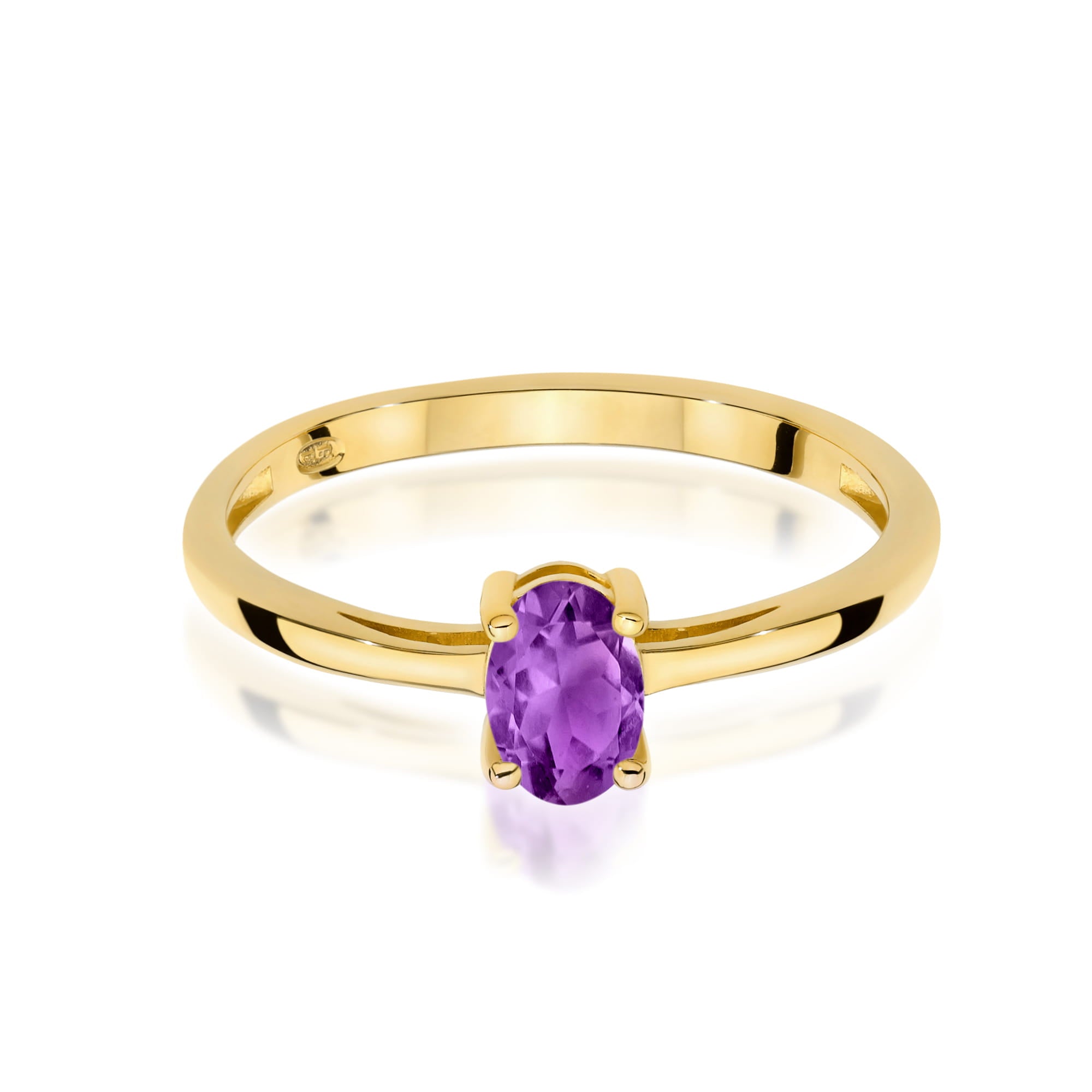Inel Aur 9K cu Ametist 0.40 ct
