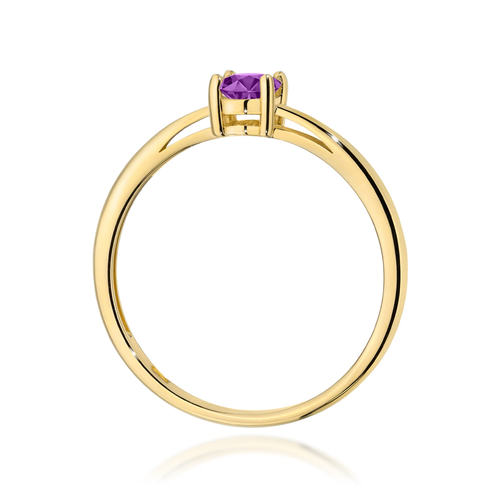 Inel Aur 9K cu Ametist 0.40 ct