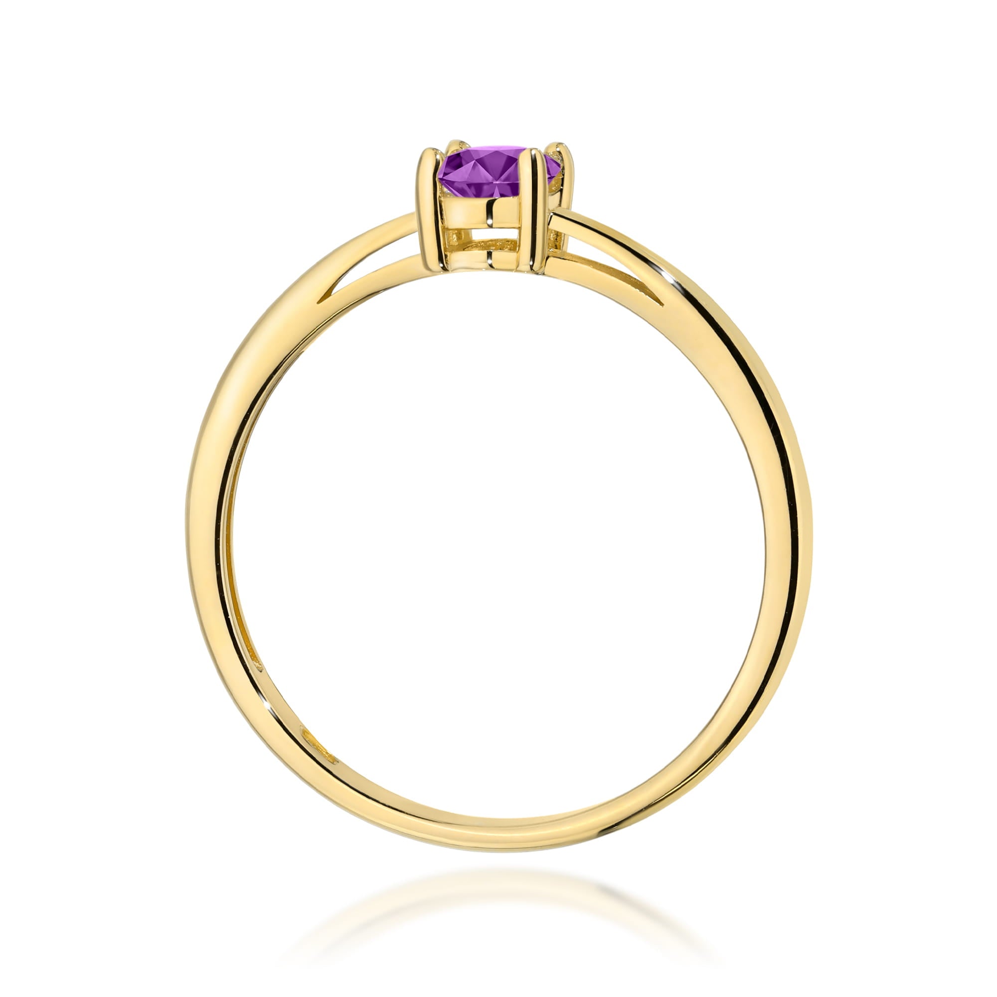 Inel Aur 9K cu Ametist 0.40 ct