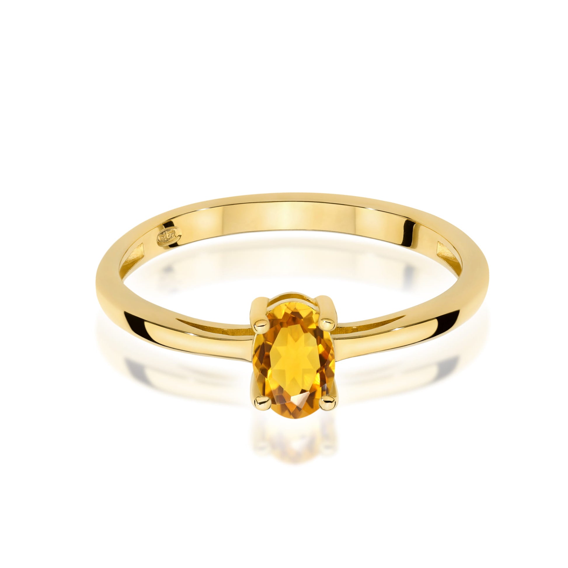 Inel Aur 9K cu Citrin 0.60 ct
