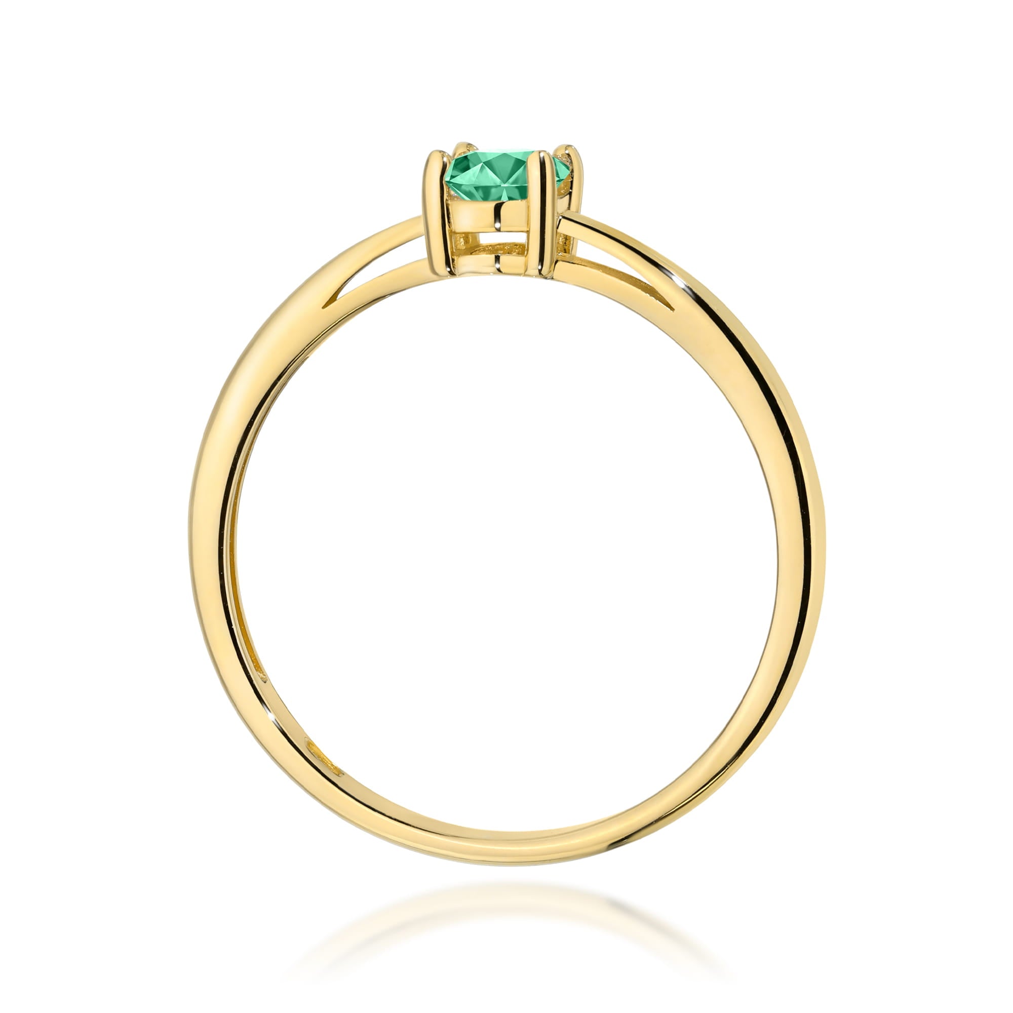 Inel Aur 9K cu Smarald 0.40 ct