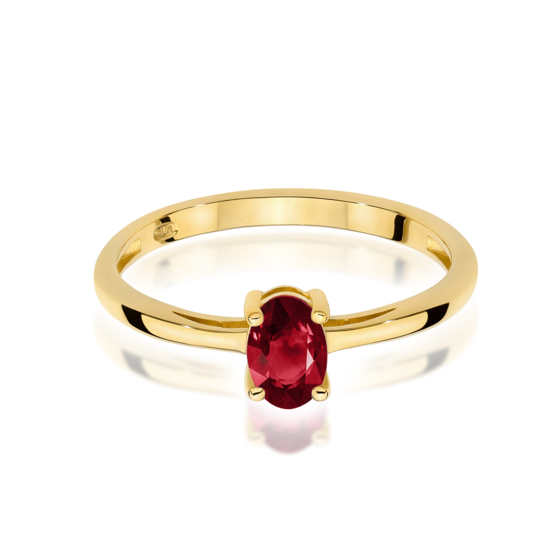 Inel Aur 9K cu Granat 0.50 ct