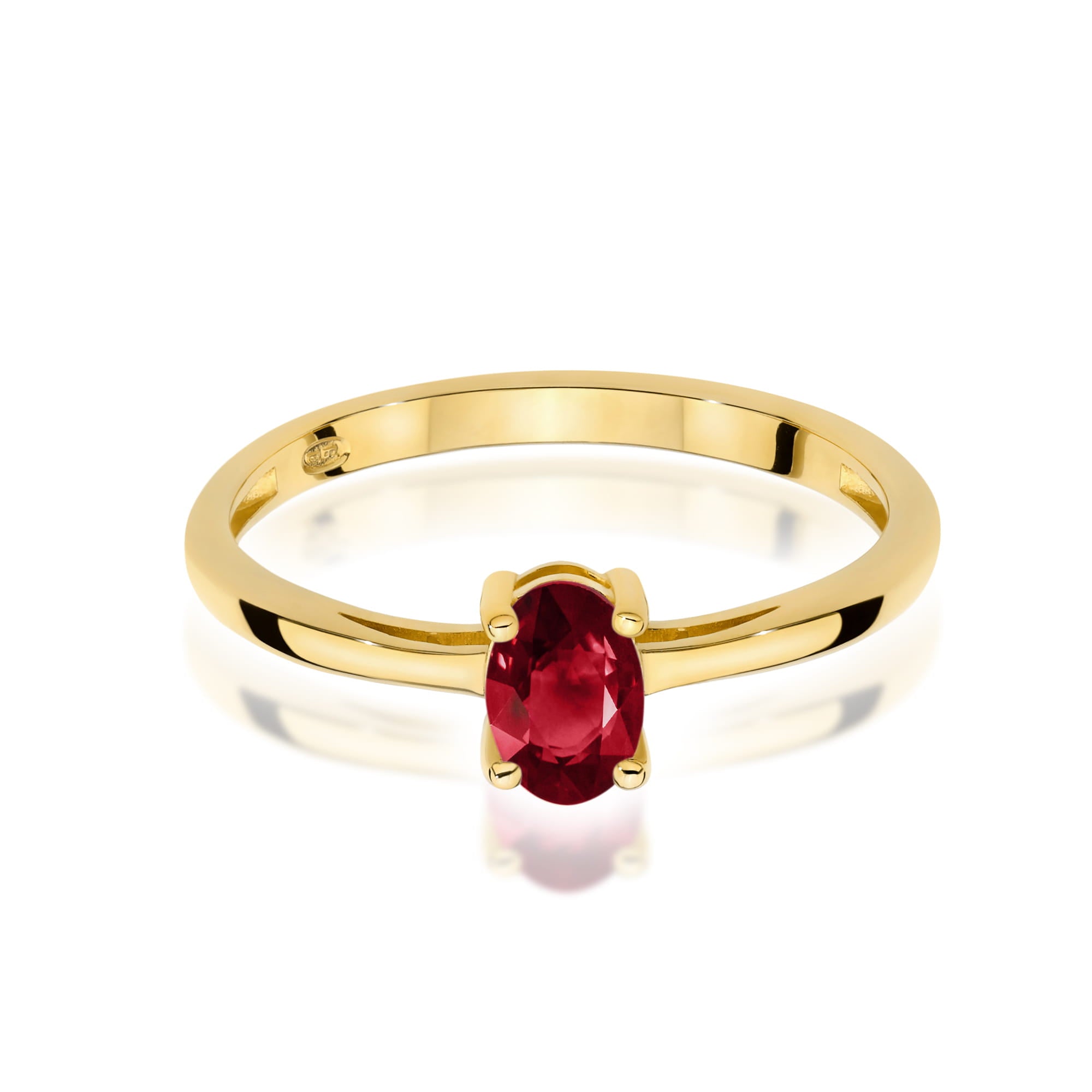 Inel Aur 9K cu Granat 0.50 ct