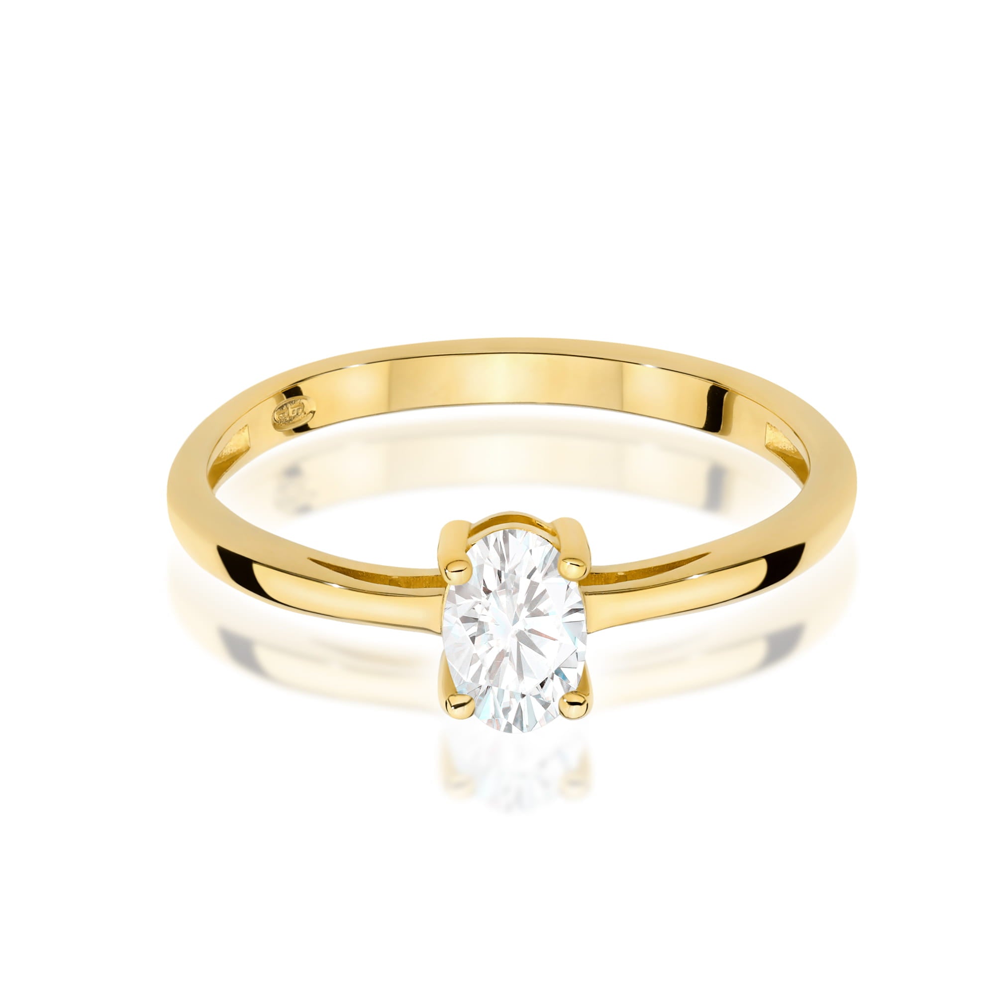 Inel Aur 9K cu Diamant de Laborator 0.40 ct