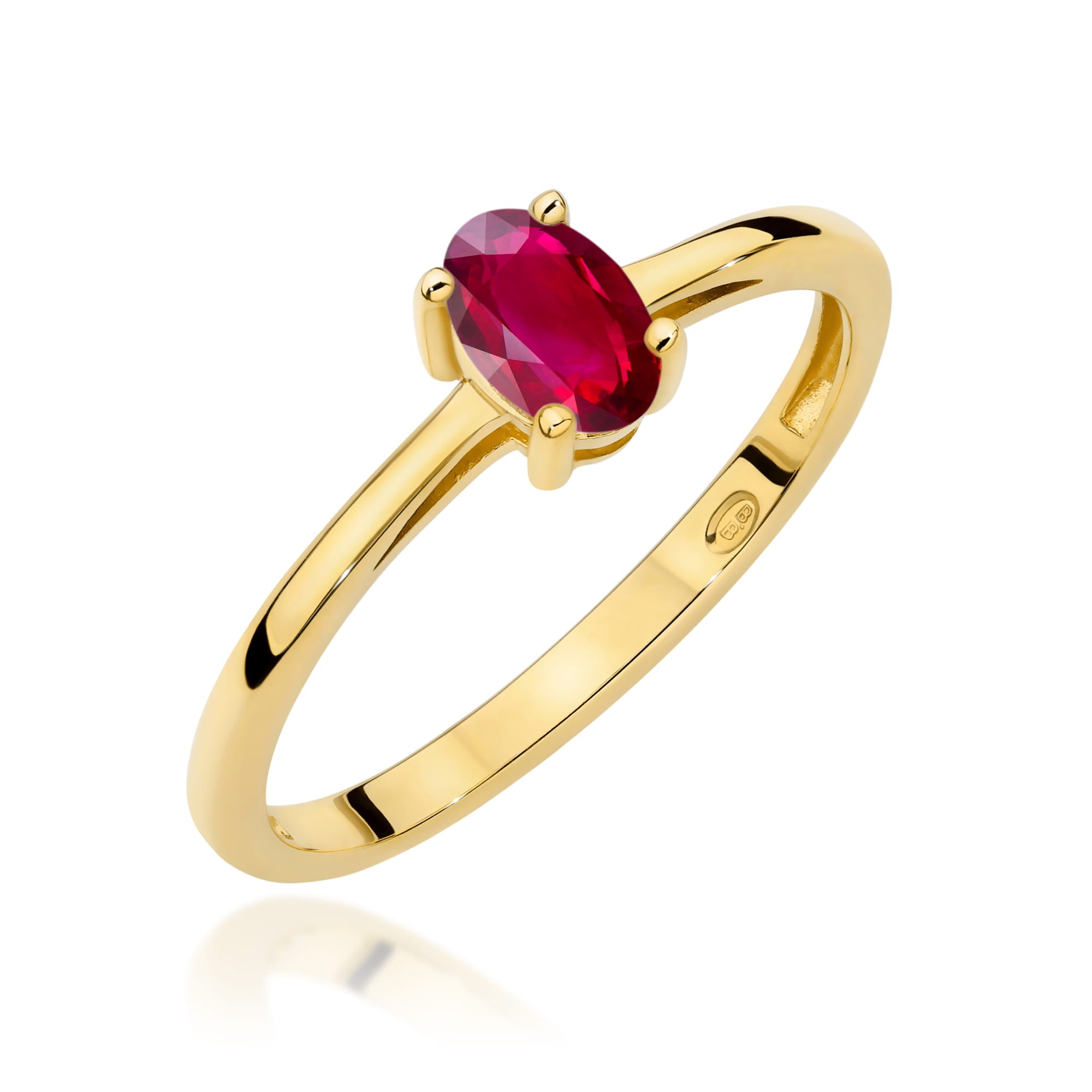 Inel Aur 9K cu Rubin 0.60 ct