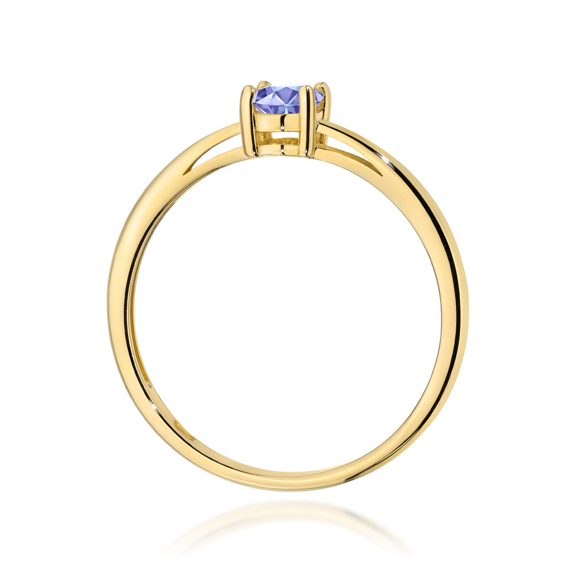 Inel Aur 9K cu Tanzanit 0.40 ct