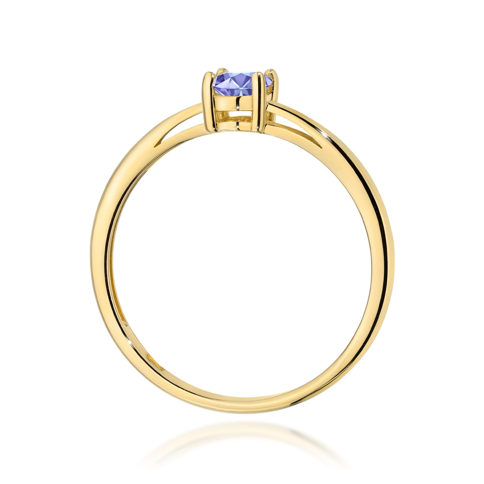 Inel Aur 9K cu Tanzanit 0.40 ct