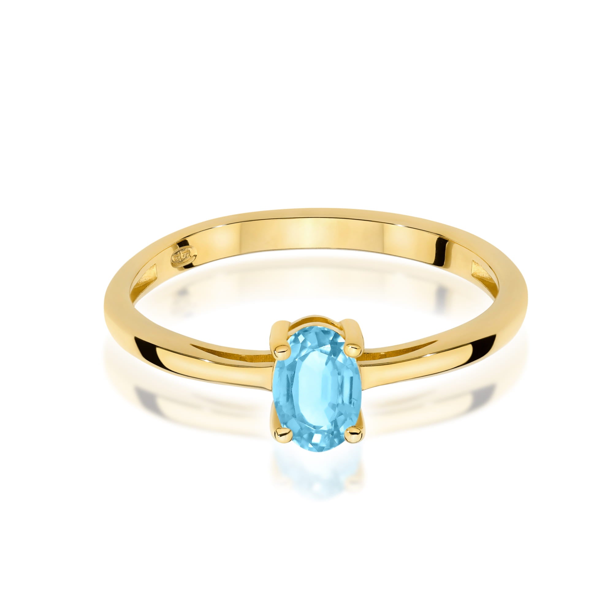 Inel Aur 9K cu Topaz Swiss 0.50 ct