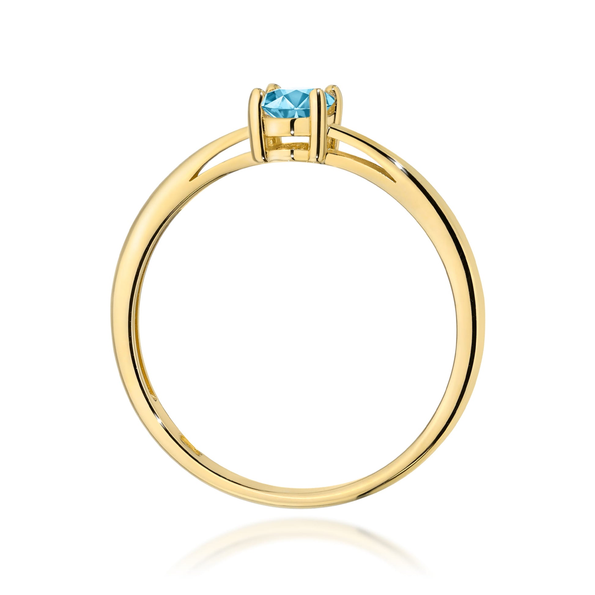 Inel Aur 9K cu Topaz Swiss 0.50 ct