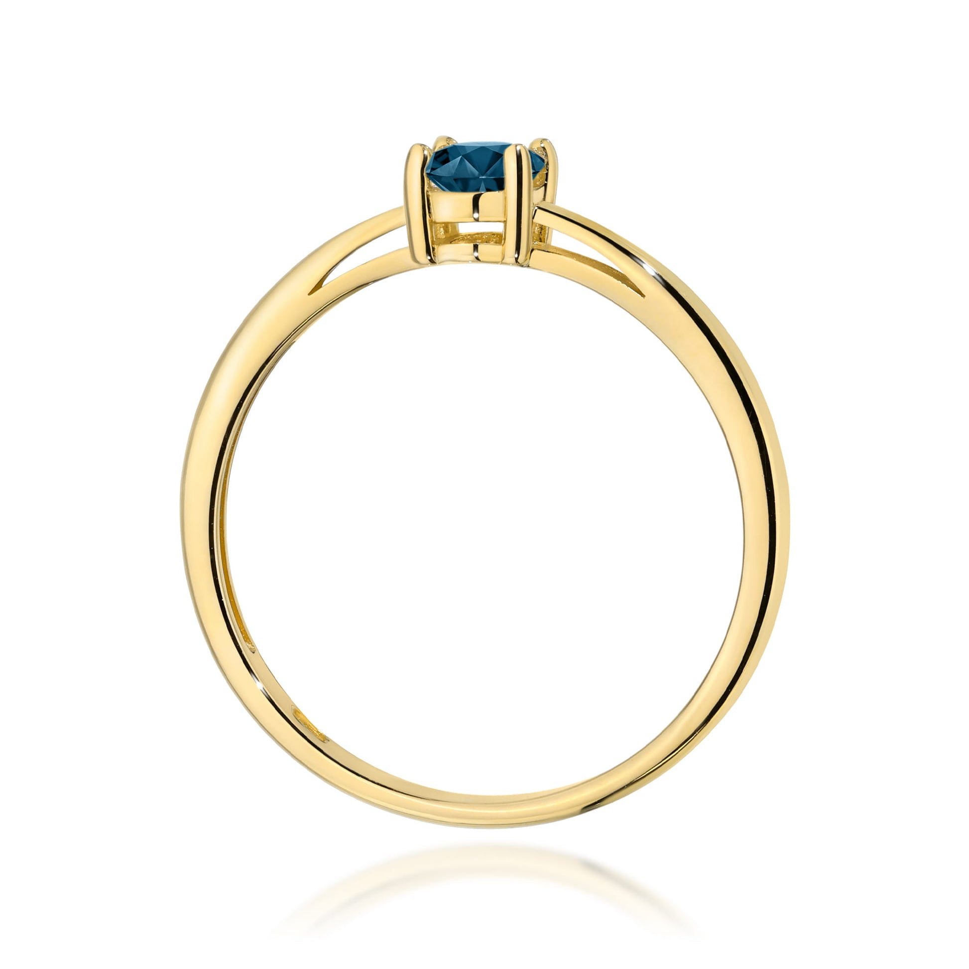 Inel Aur 9K cu Topaz London Blue 0.50 ct