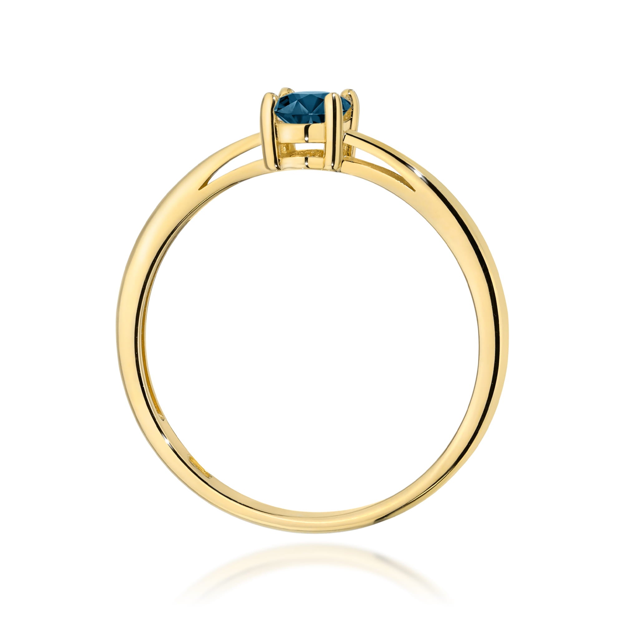 Inel Aur 9K cu Topaz London Blue 0.50 ct