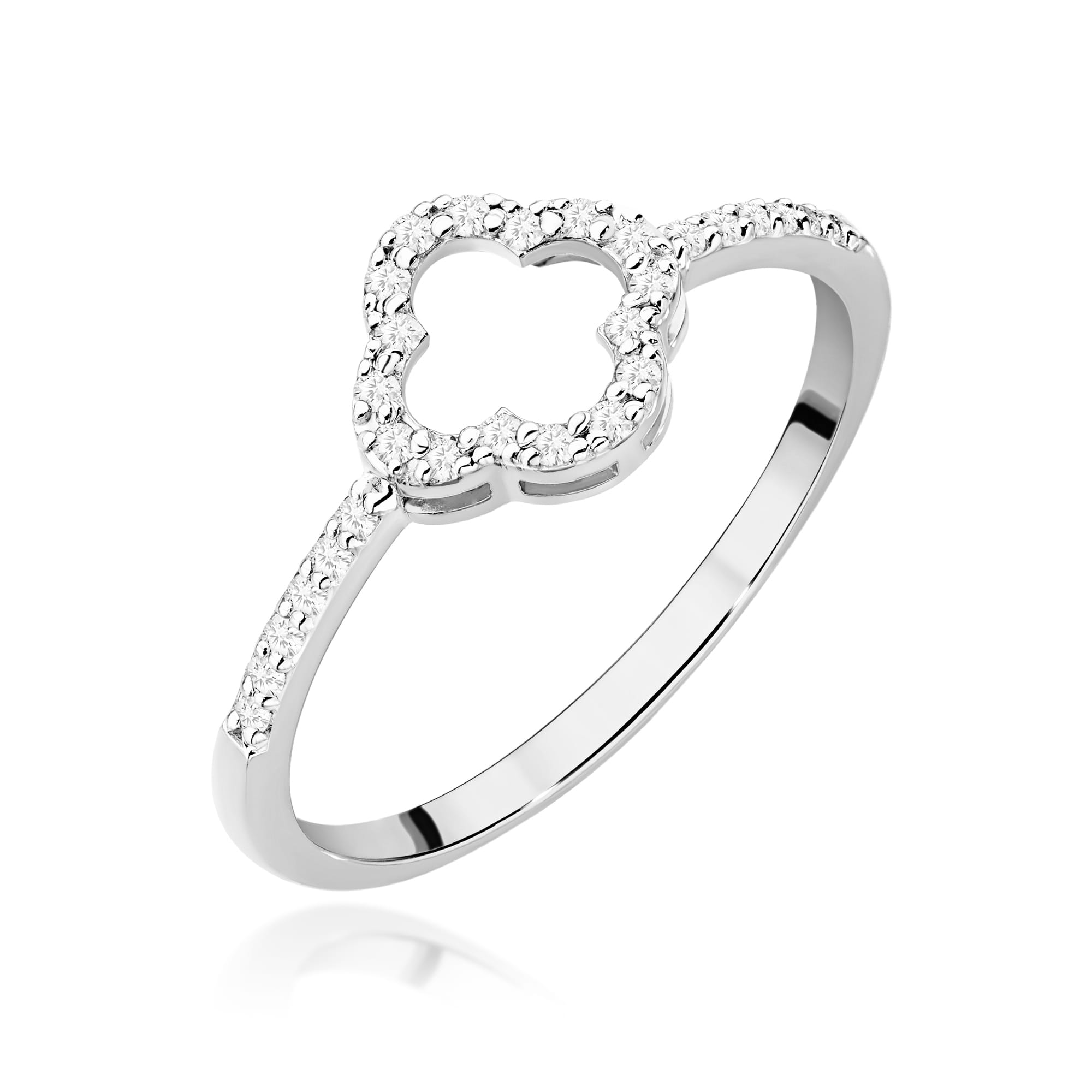 Inel Aur 9K cu Diamante Naturale 0.14 ct