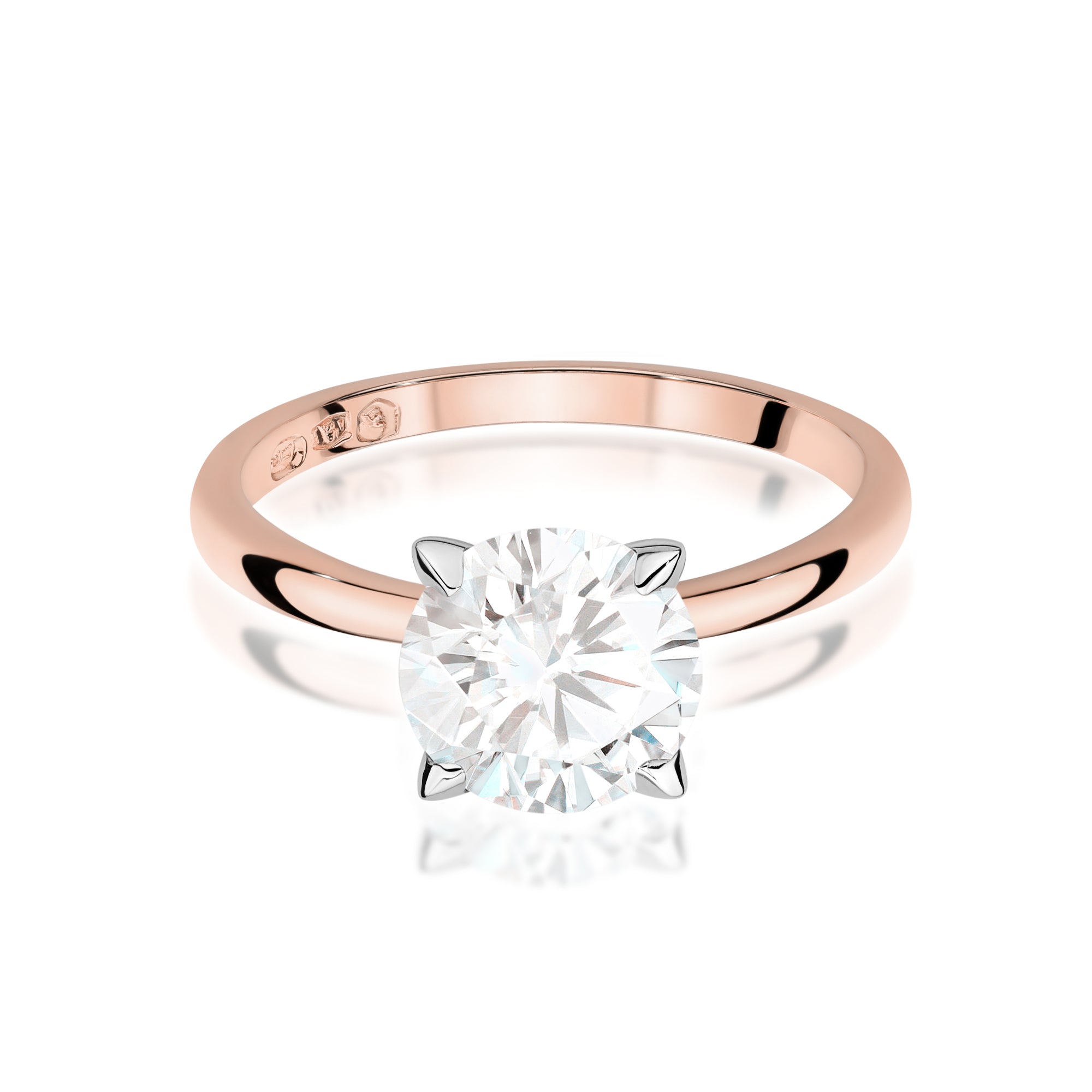 Inel Aur 14K cu Diamant de Laborator 2.00 ct
