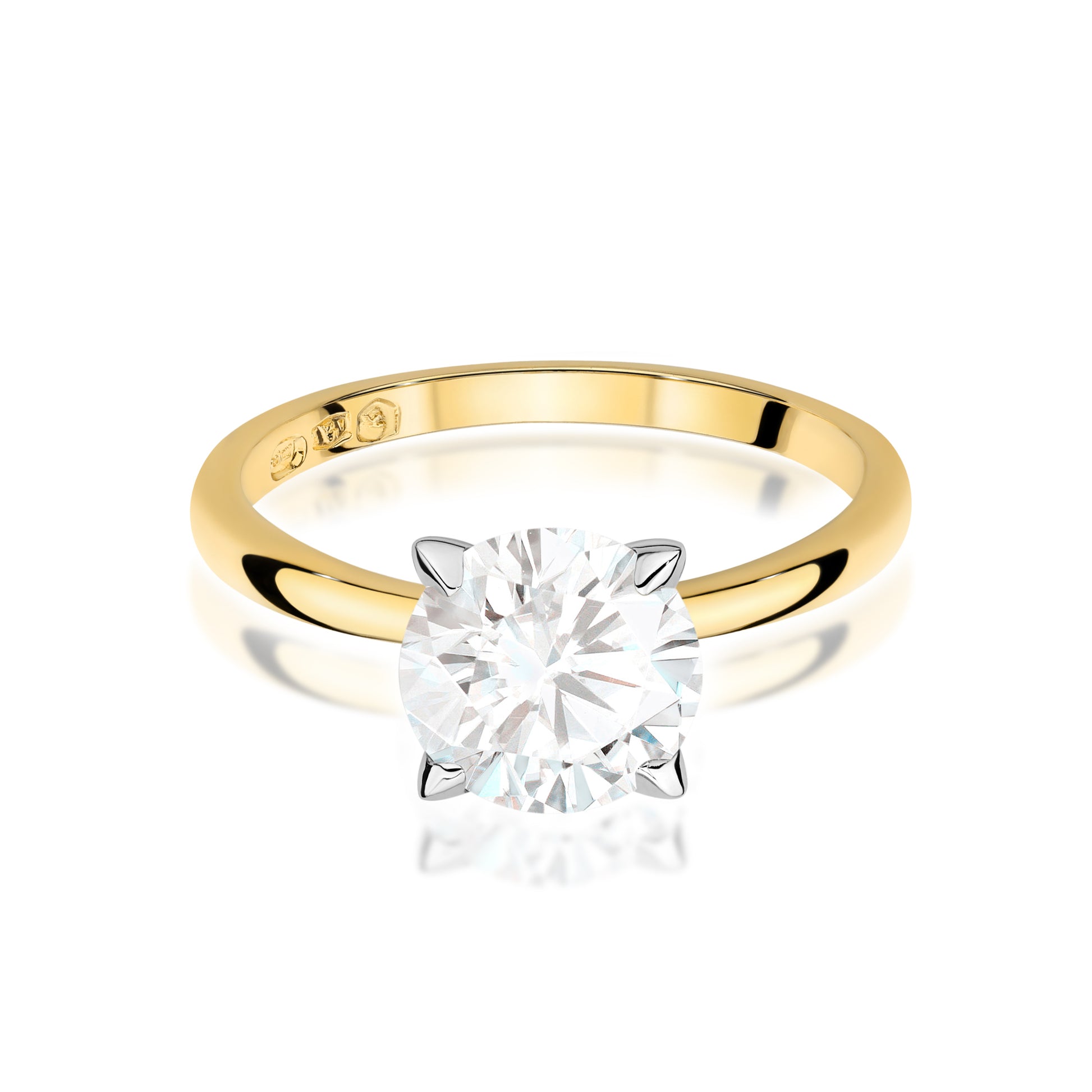 Inel Aur 14K cu Diamant de Laborator 2.00 ct