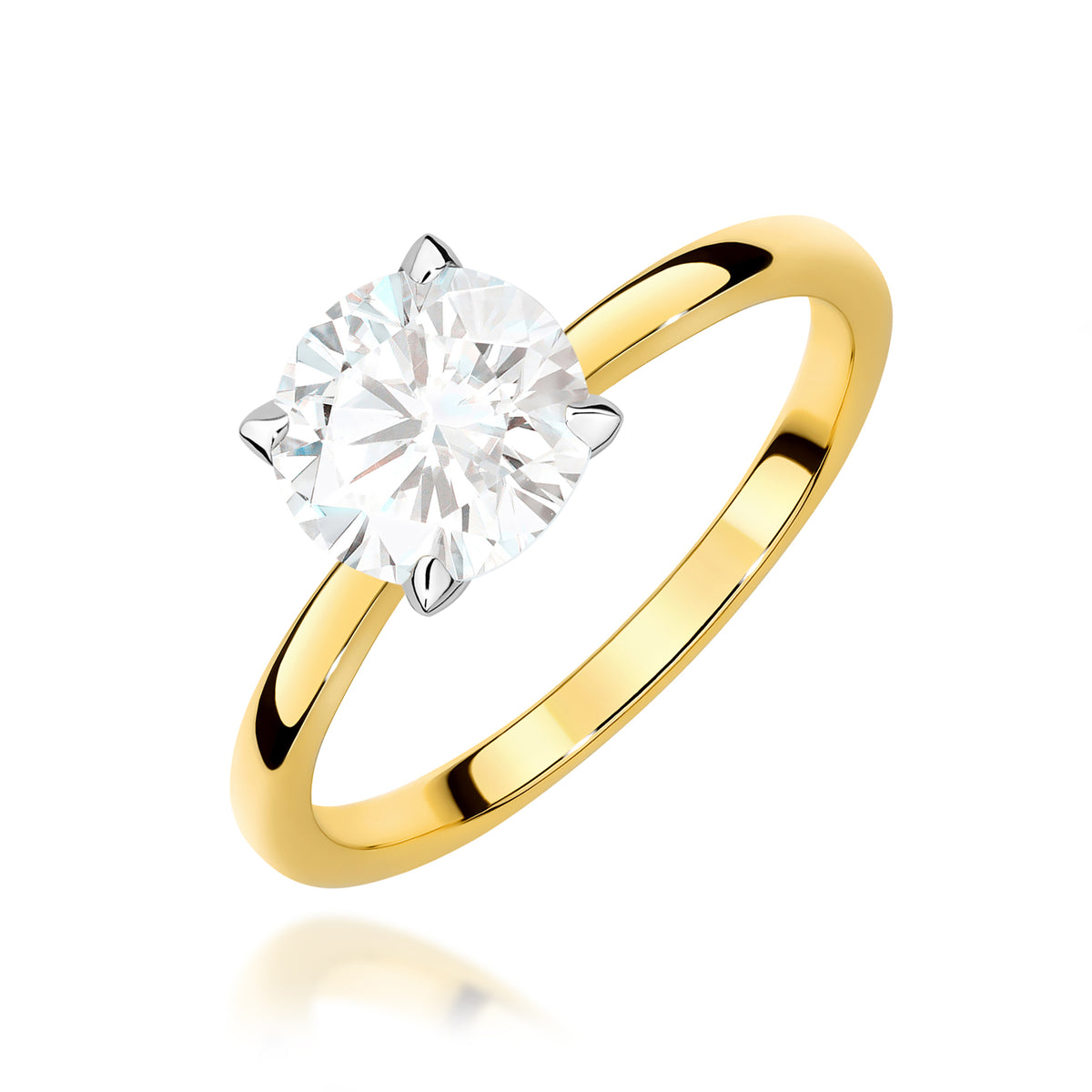Inel Aur 9K cu Diamant Natural 1.00 ct