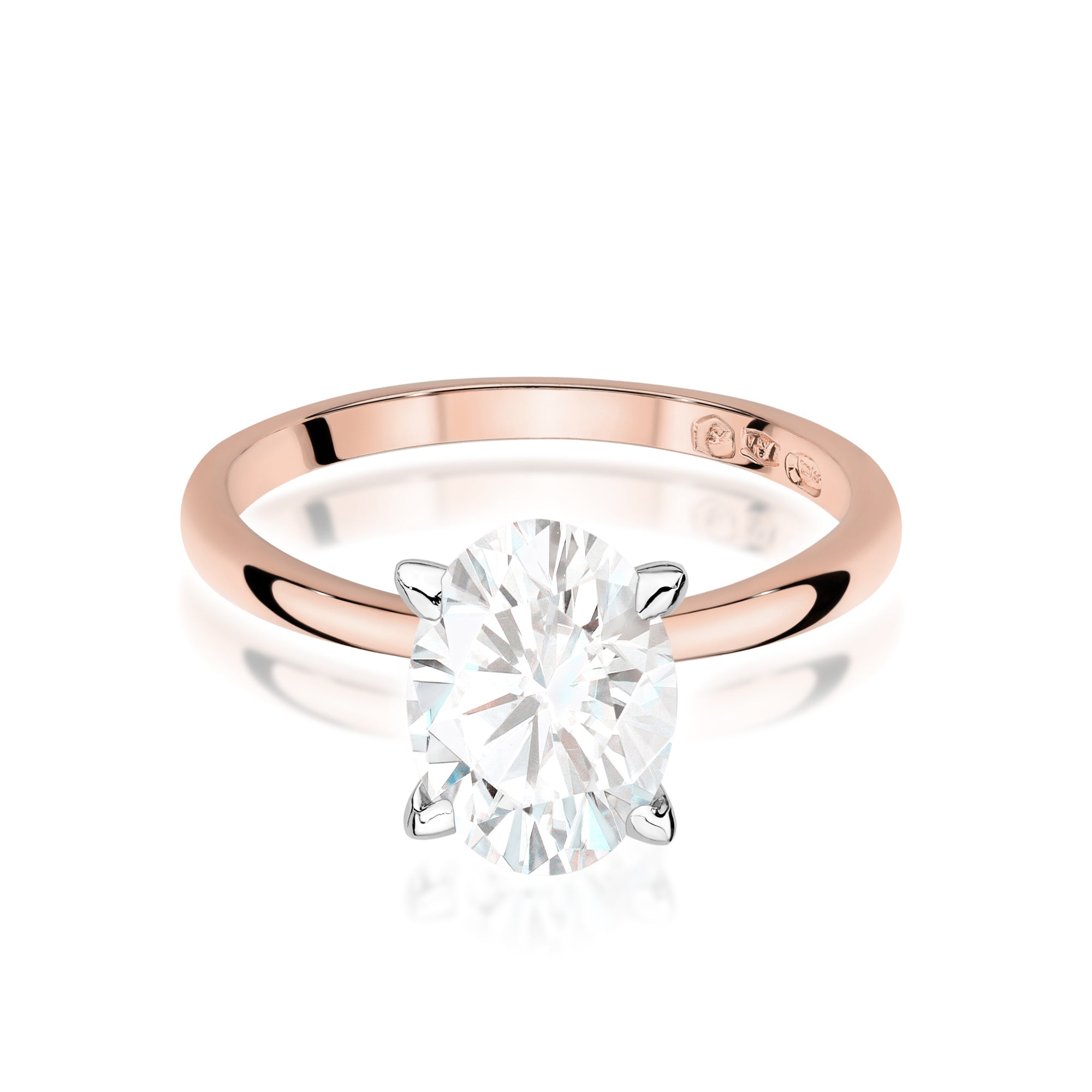 Inel Aur 14K cu Diamant de Laborator 1.50 ct