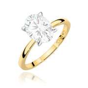 Inel Aur 14K cu Diamant de Laborator 1.50 ct