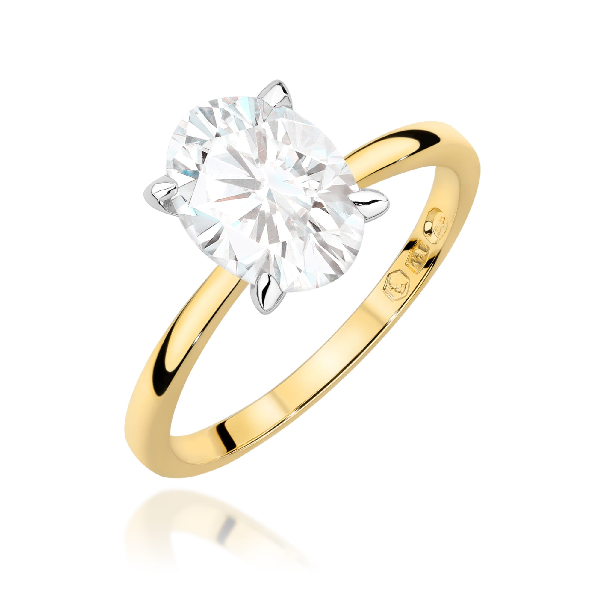 Inel Aur 9K cu Diamant de Laborator 2.00 ct