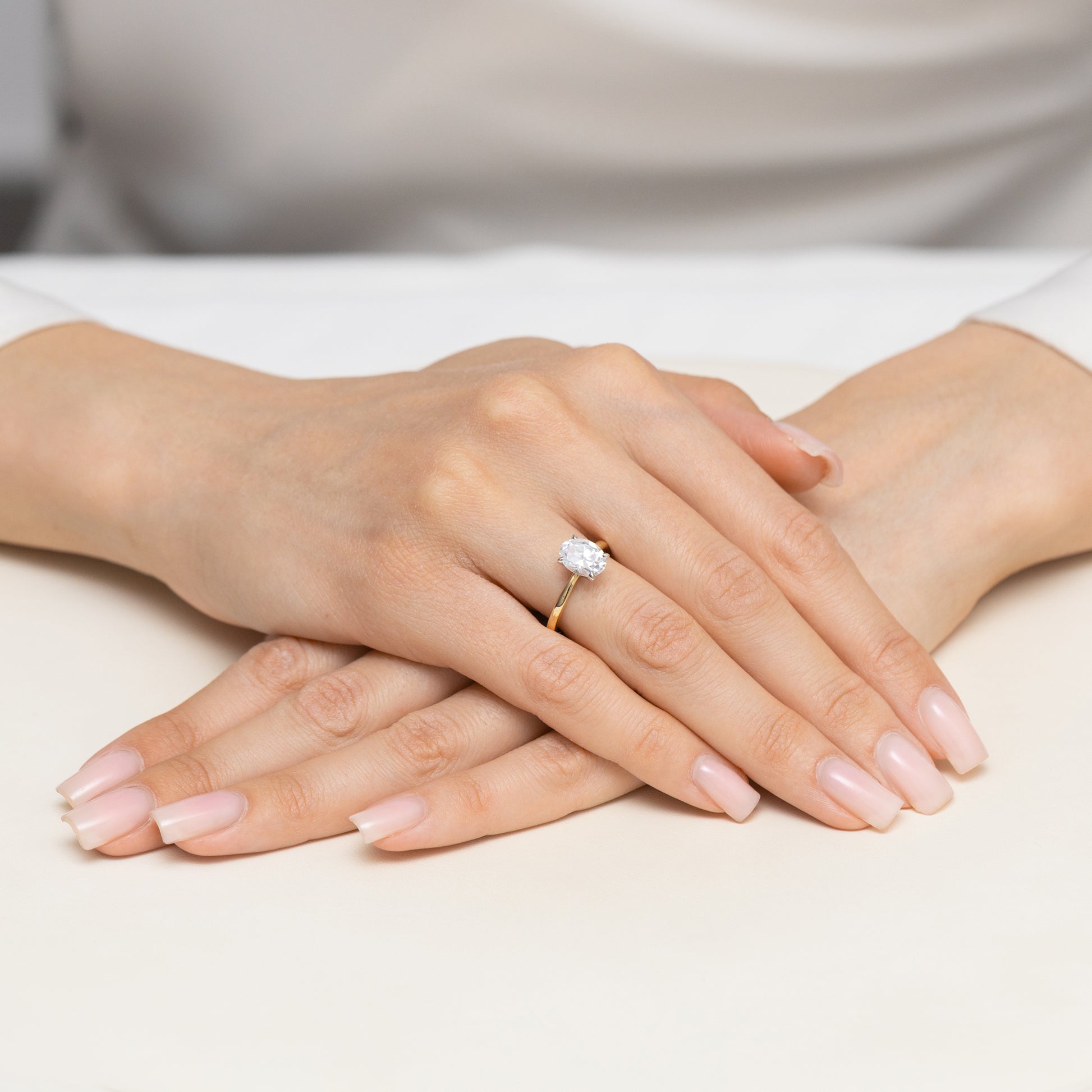Inel Aur 9K cu Diamant de Laborator 1.50 ct