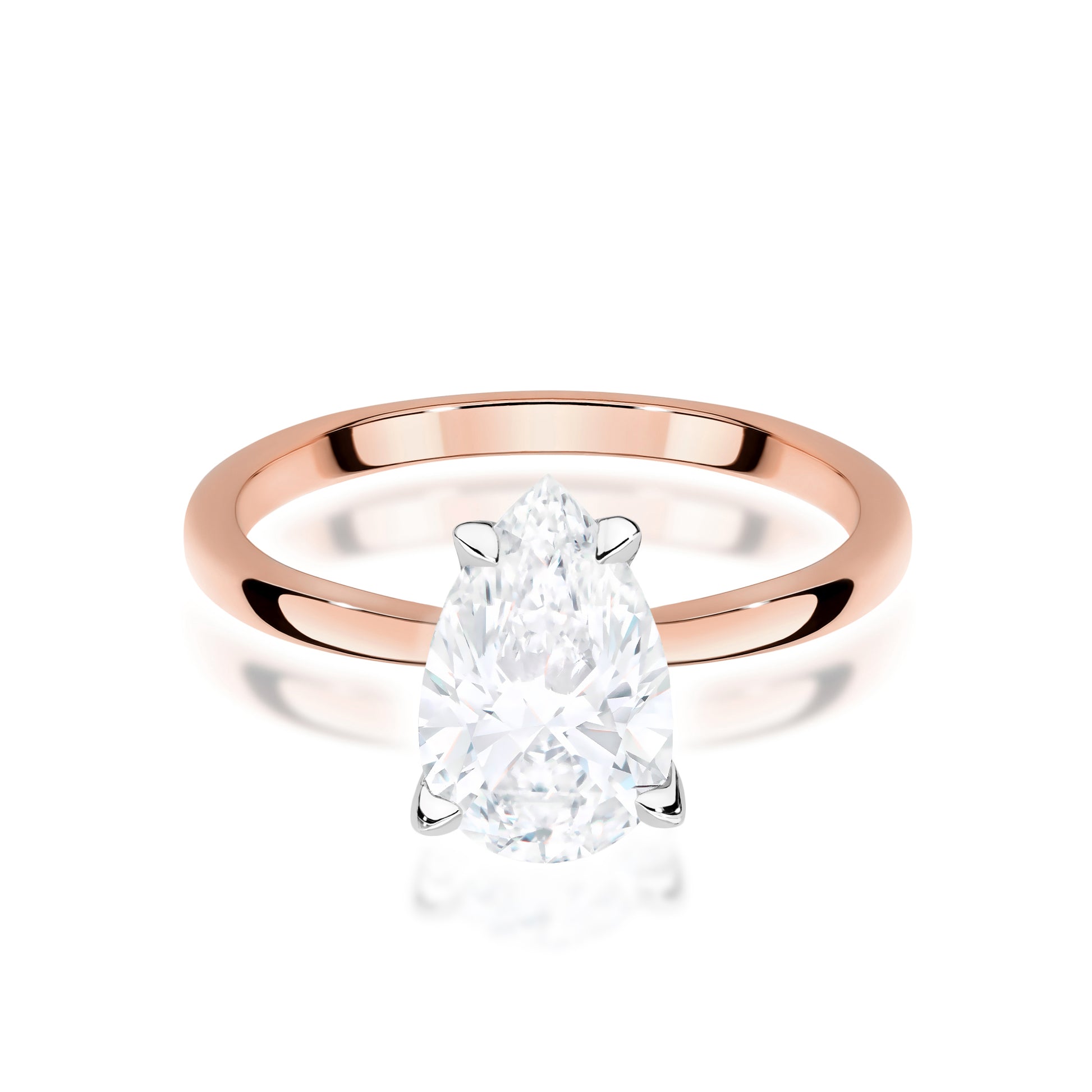 Inel Aur 14K cu Diamant de Laborator 1.50 ct