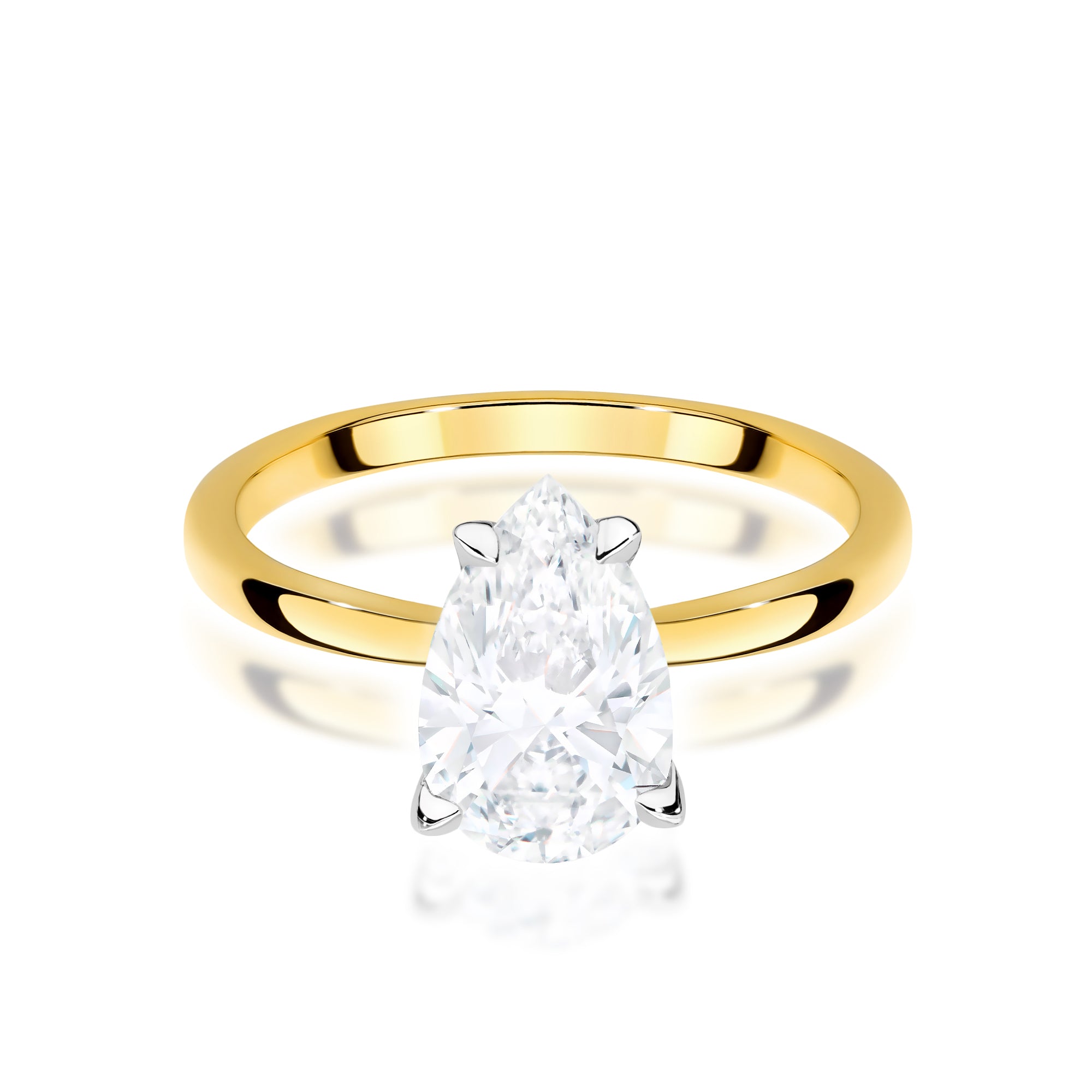 Inel Aur 14K cu Diamant de Laborator 1.50 ct