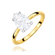 Inel Aur 9K cu Diamant Natural 1.00 ct
