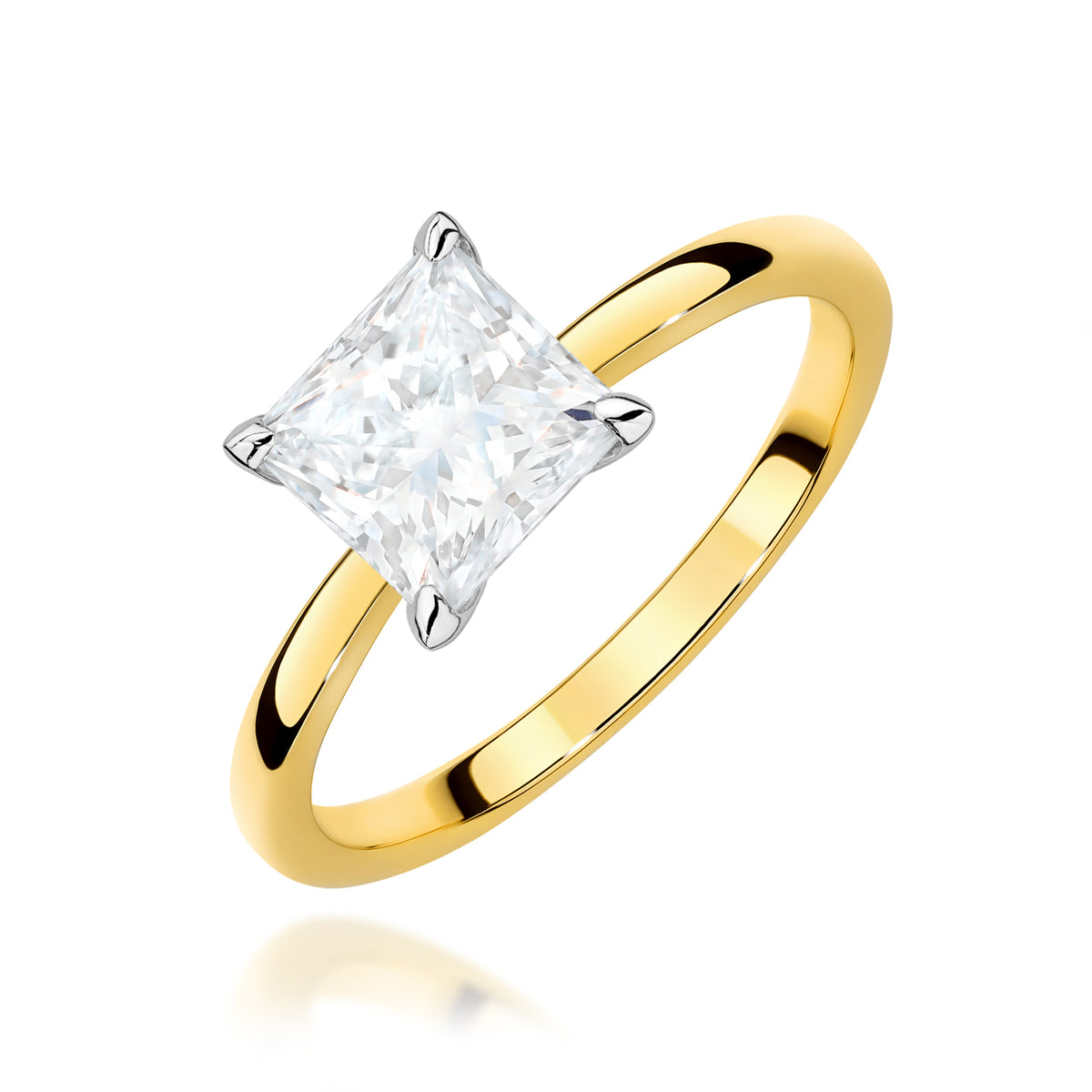 Inel Aur 9K cu Diamant Natural 1.00 ct