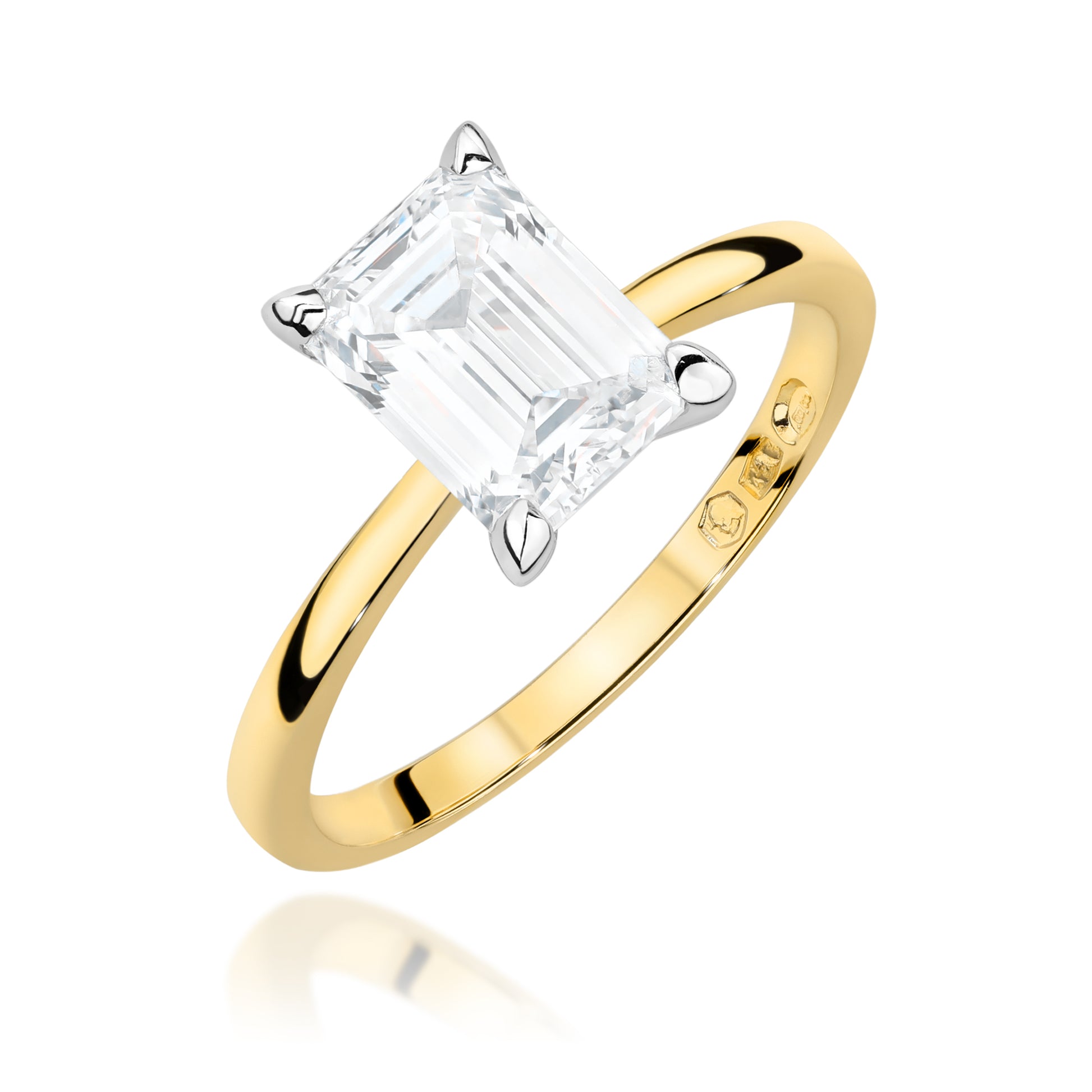 Inel Aur 9K cu Diamant de Laborator 1.50 ct