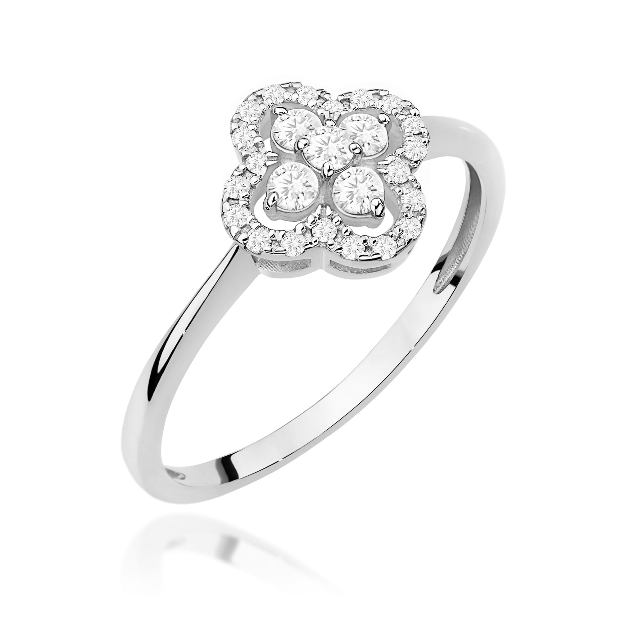 Inel Aur 9K cu Diamante Naturale 0.25 ct