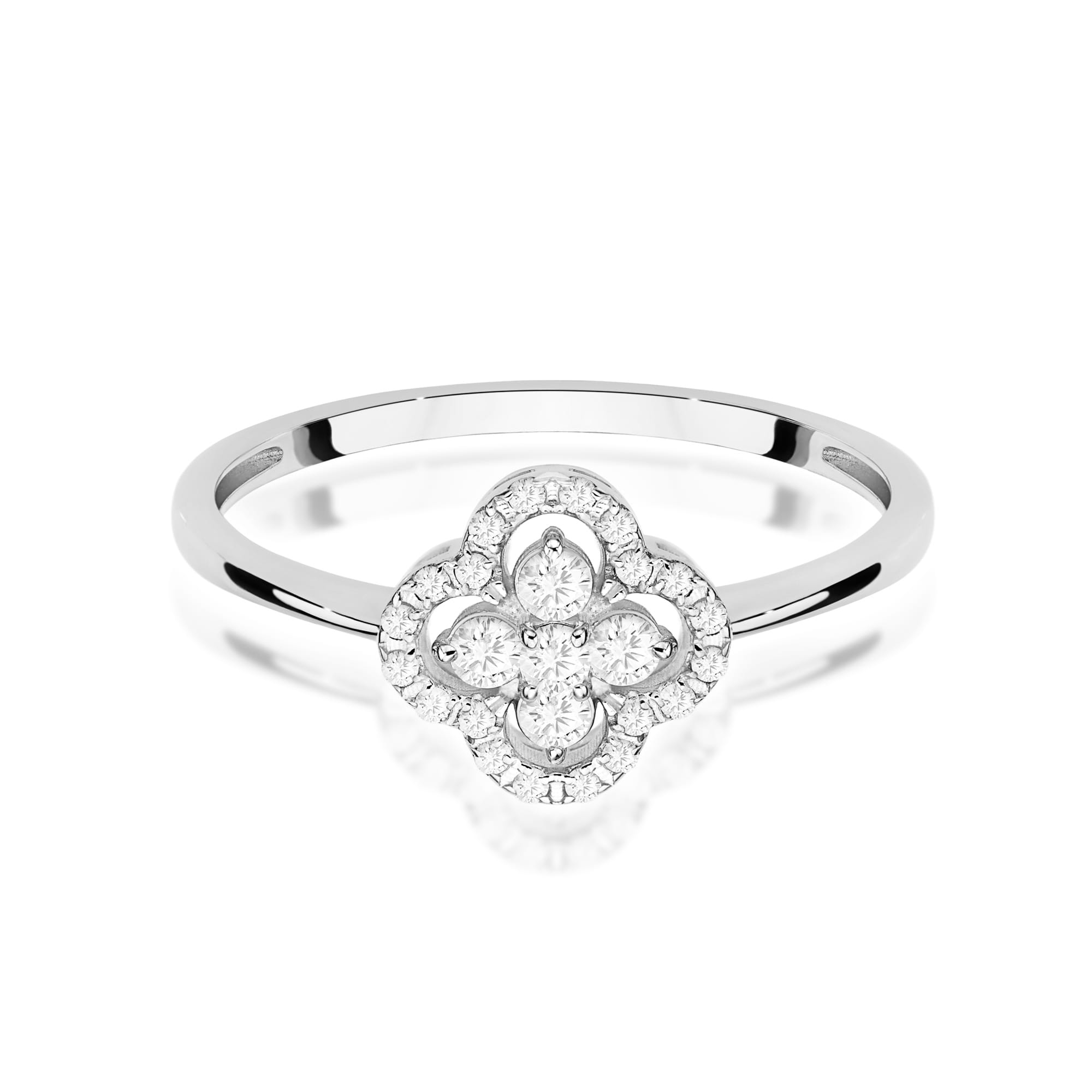Inel Aur 9K cu Diamante Naturale 0.25 ct
