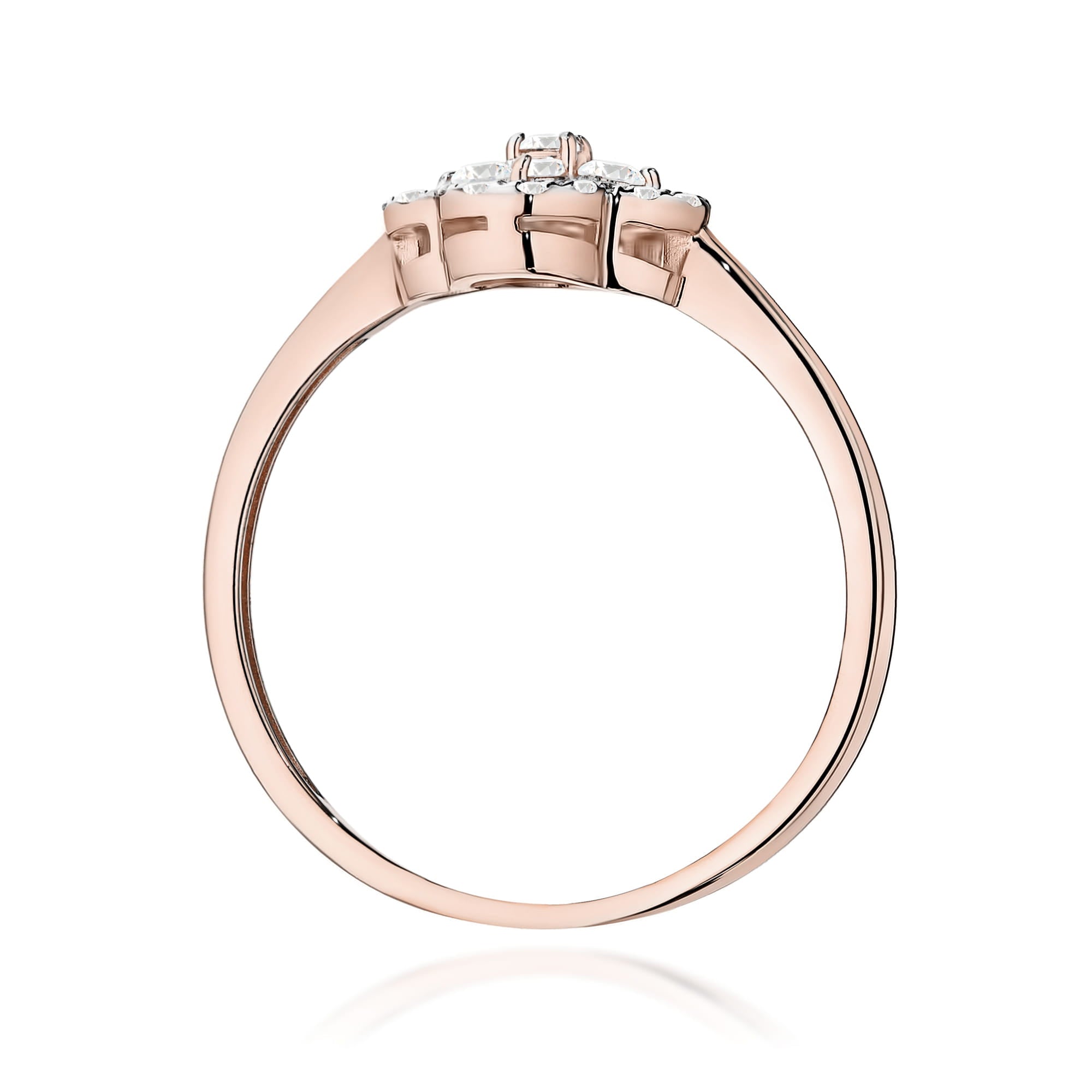 Inel Aur 14K cu Diamante W0696