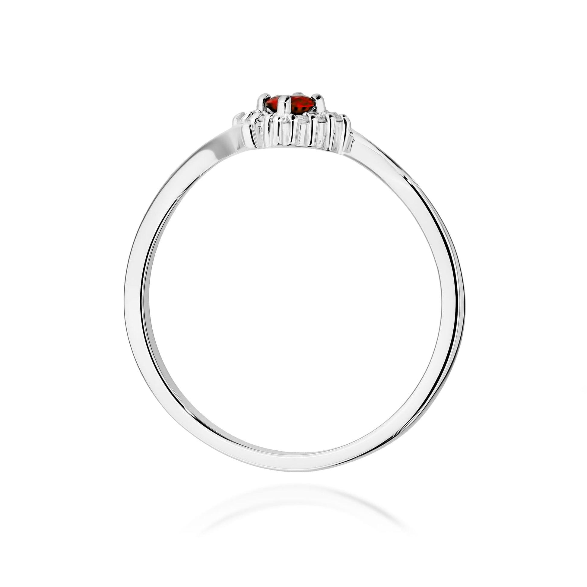 Inel Aur 9K cu Rubin 0.15 ct si Diamante Naturale 0.06 ct