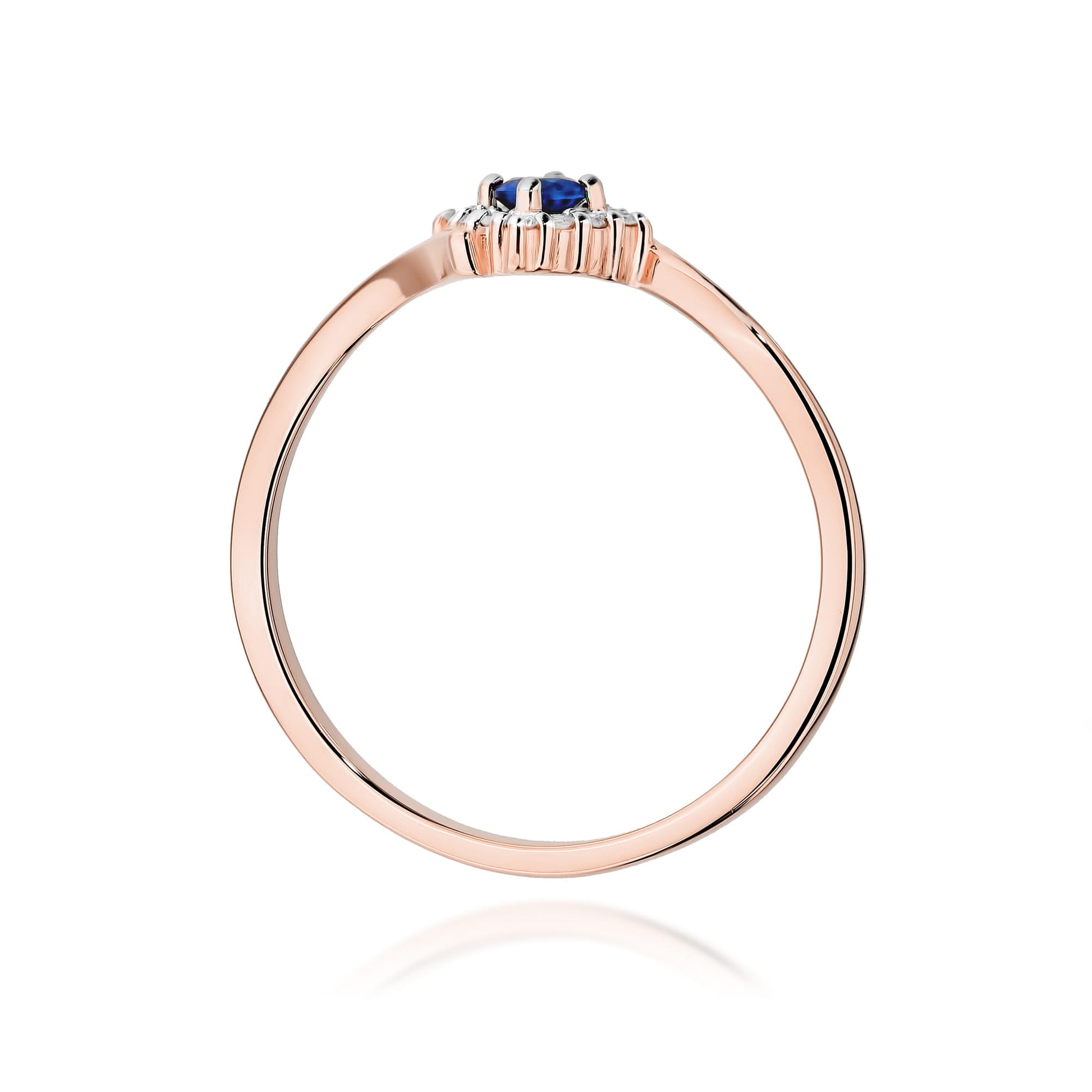 Inel Aur 14K W0702 Safir 0,15ct