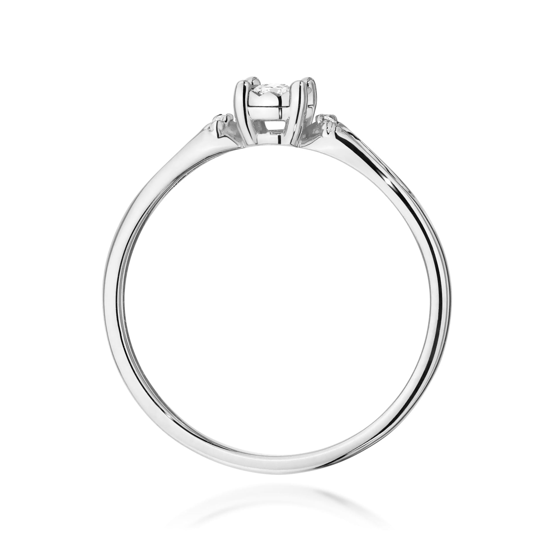 Inel Aur 9K cu Diamante Naturale 0.09 ct