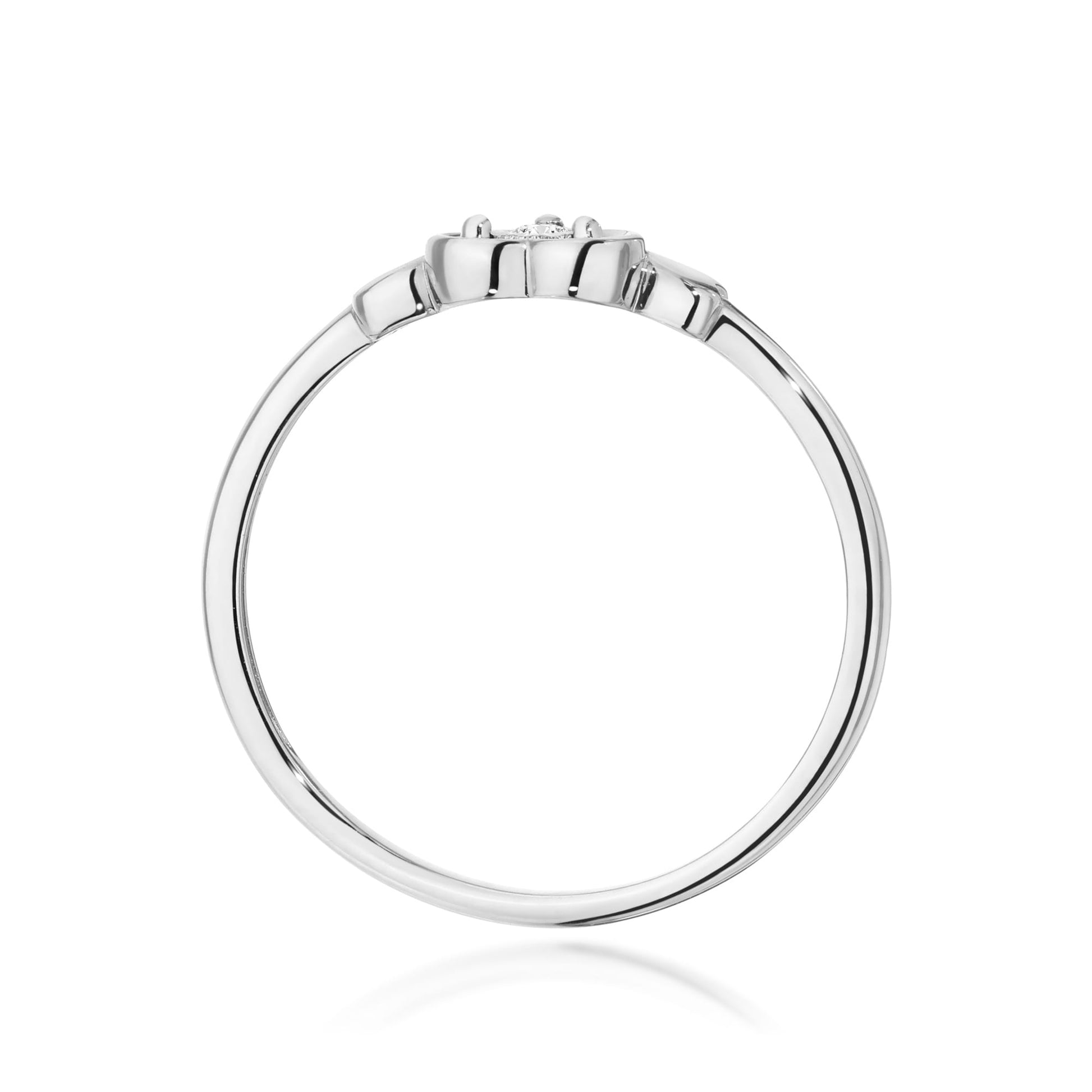 Inel Aur 9K cu Diamant Natural 0.03 ct