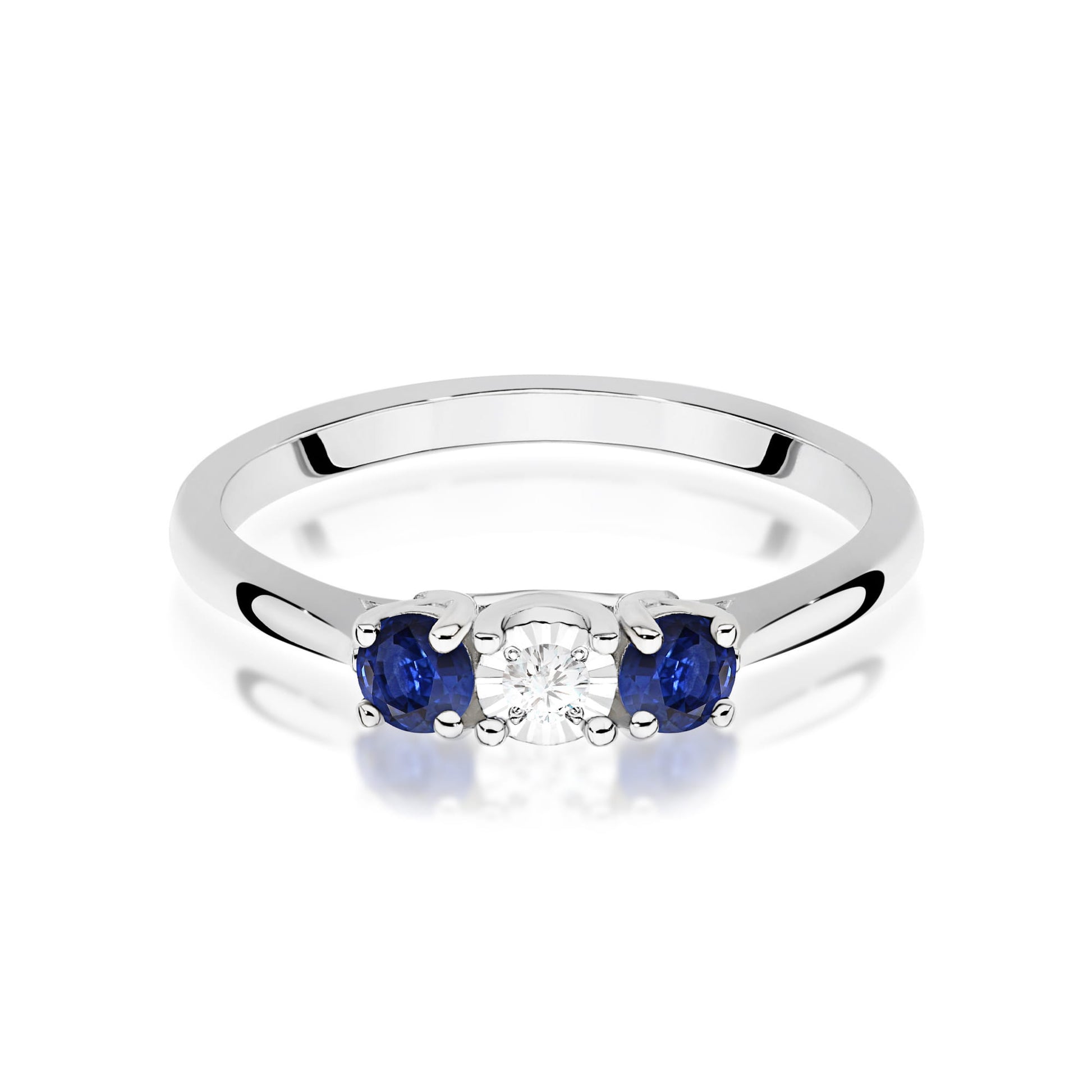 Inel Aur 9K cu Diamant Natural 0.03 ct
