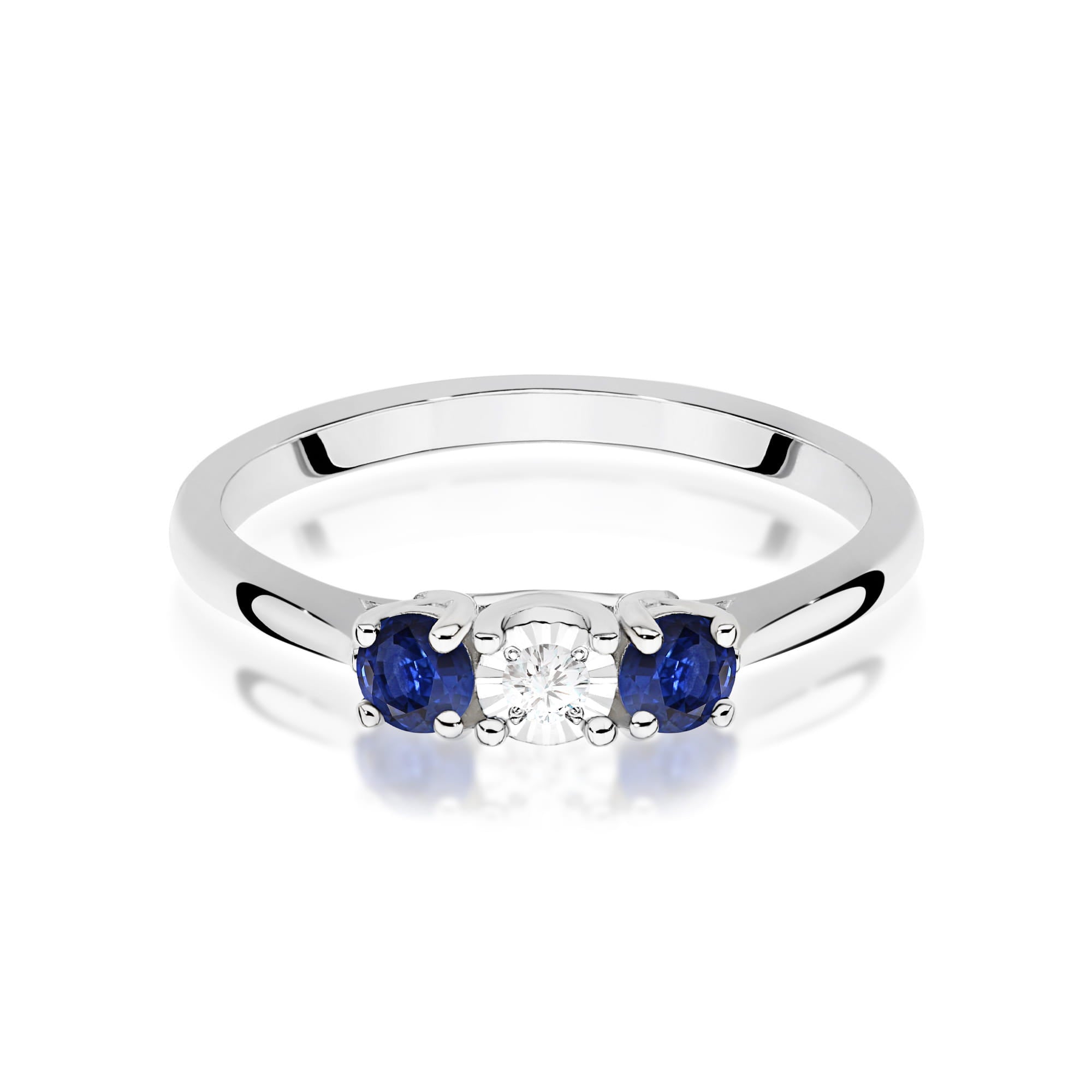 Inel Aur 9K cu Diamant Natural 0.03 ct