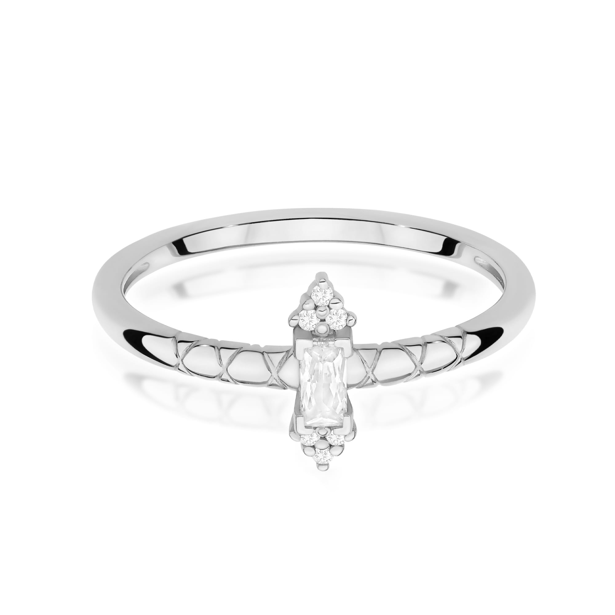 Inel Aur 9K cu Diamante Naturale 0.16 ct