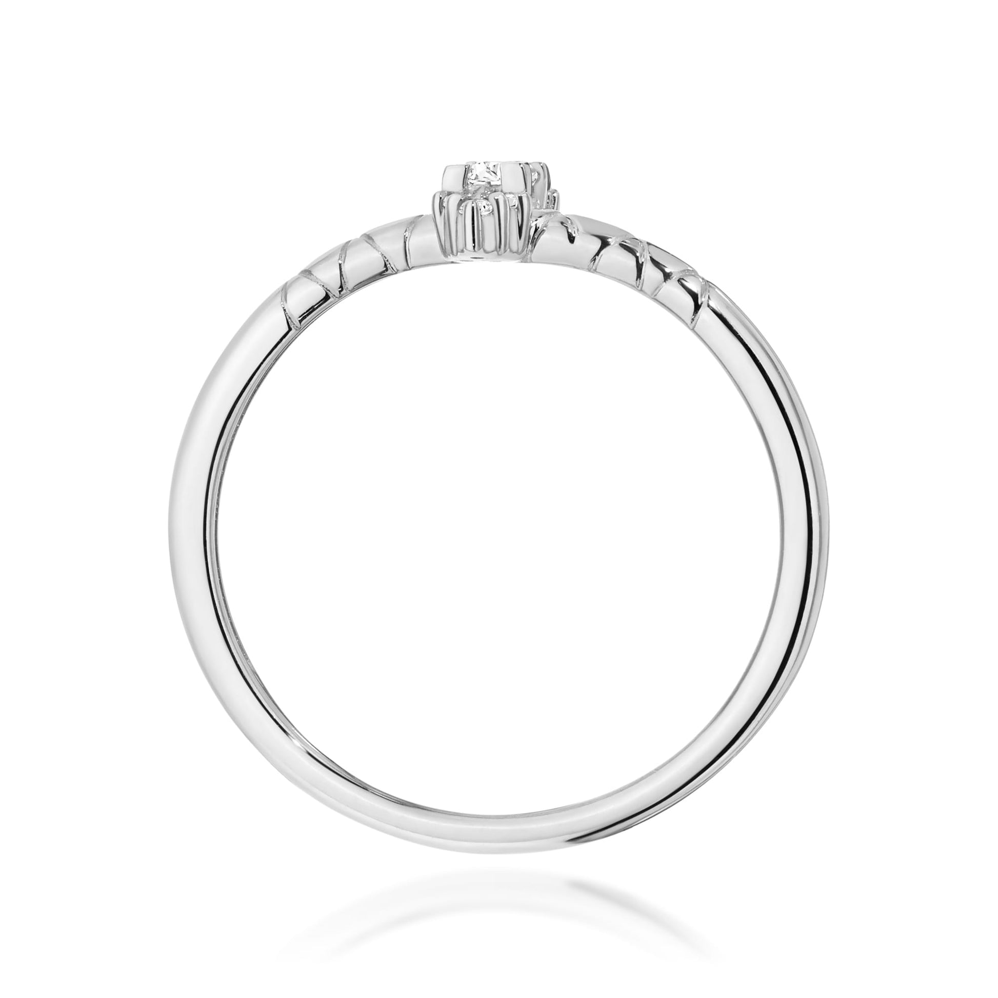 Inel Aur 9K cu Diamante Naturale 0.16 ct