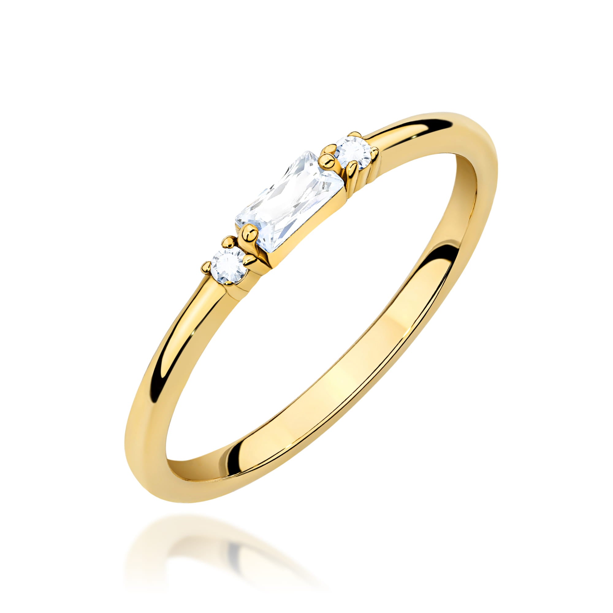 Inel Aur 14K Diamant 0,13ct Model W0714