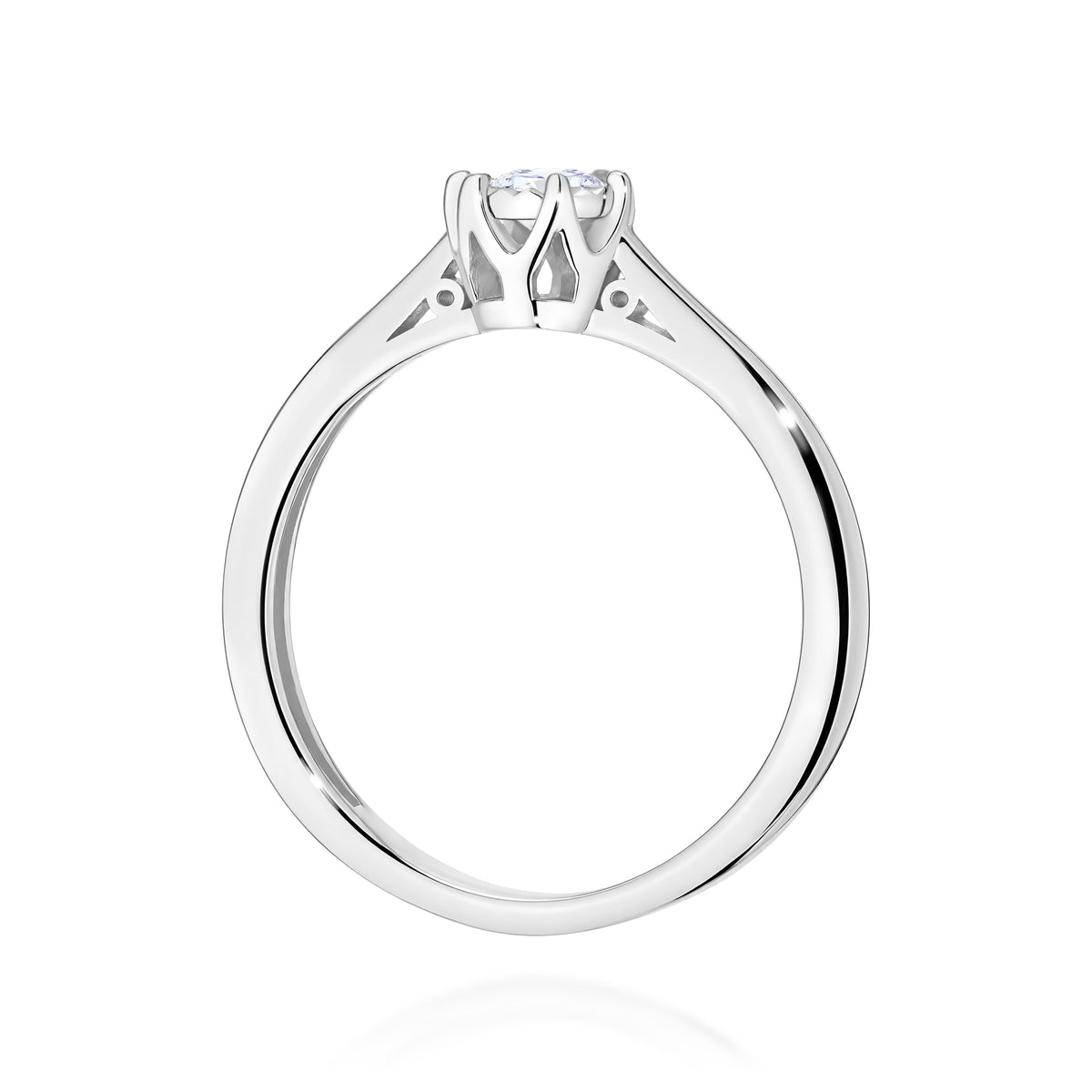 Inel Aur 14K cu Diamant Natural 0.08 ct