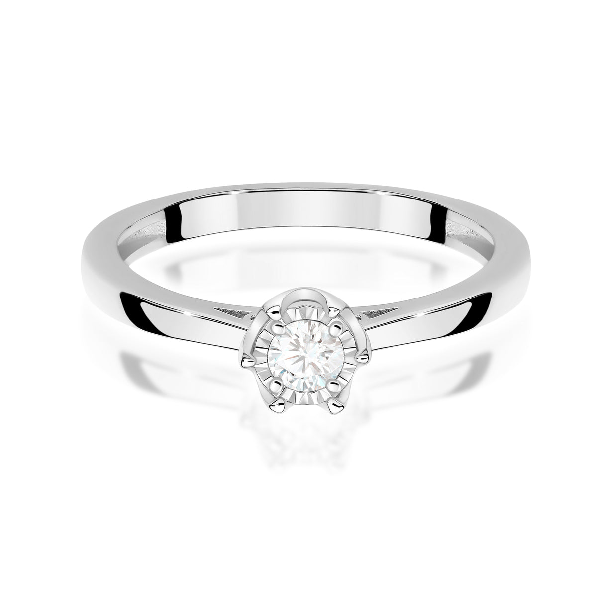 Inel Aur 14K cu Diamant Natural 0.20 ct