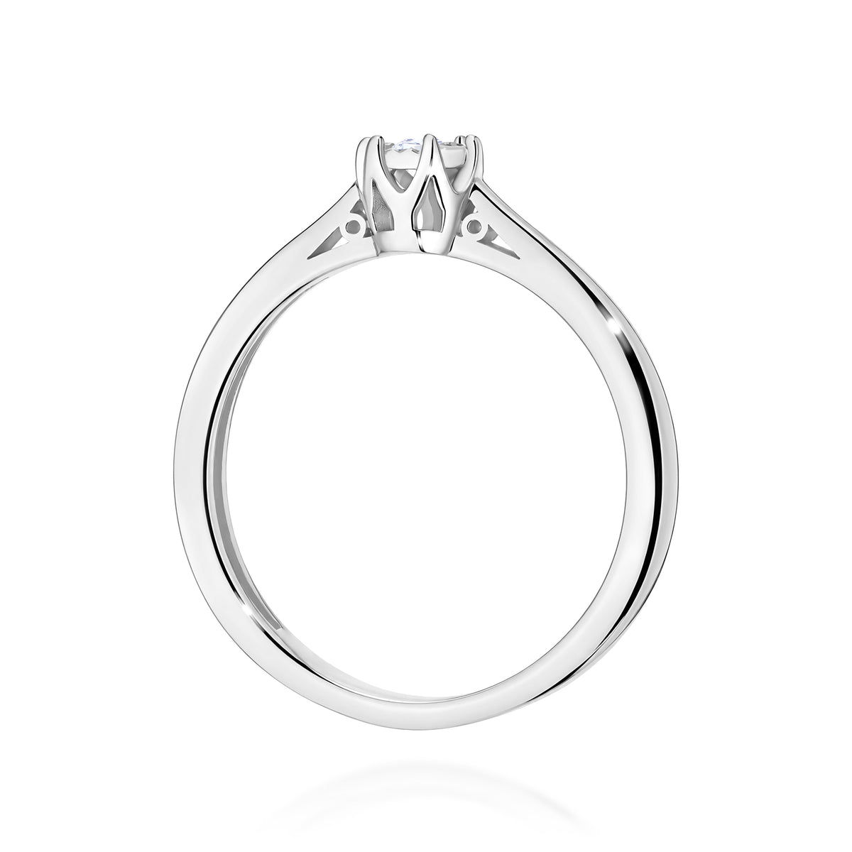 Inel Aur 9K cu Diamant Natural 0.05 ct