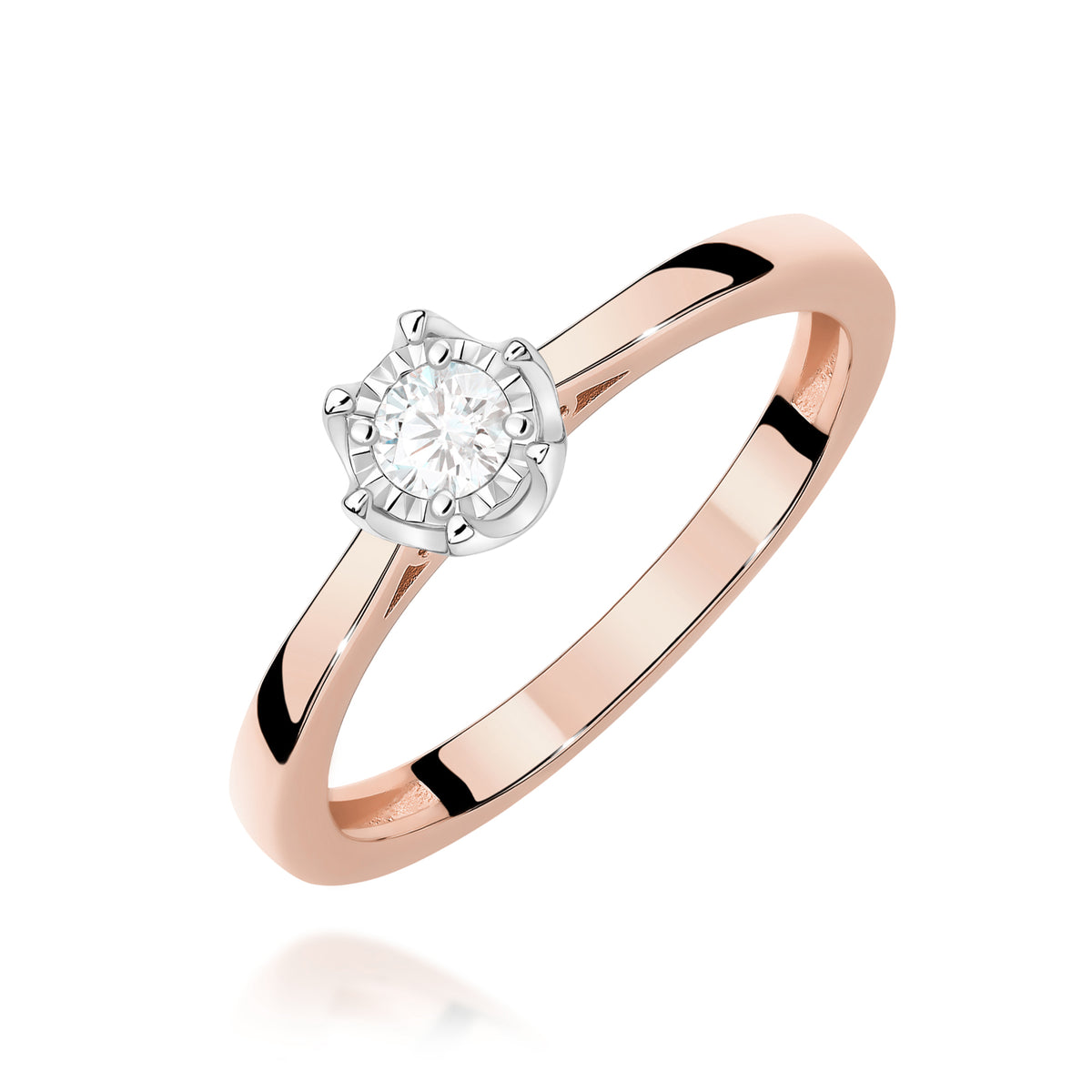 Inel Aur 14K cu Diamant Natural 0.20 ct