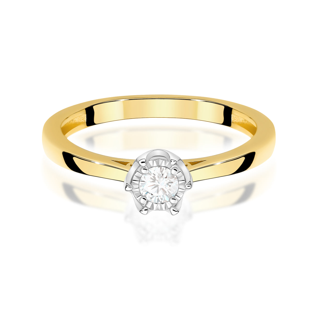 Inel Aur 14K cu Diamant Natural 0.20 ct