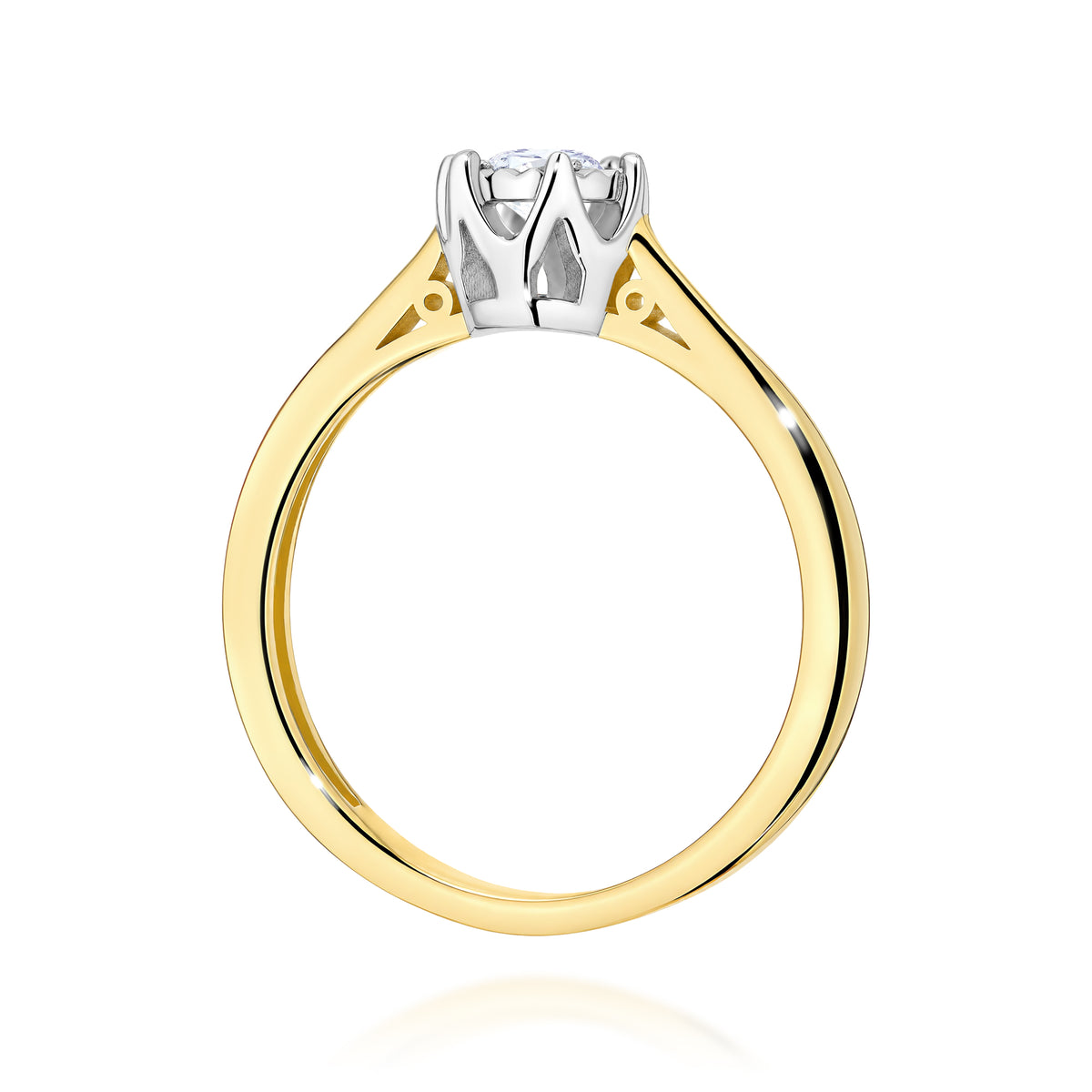 Inel Aur 9K cu Diamant Natural 0.20 ct
