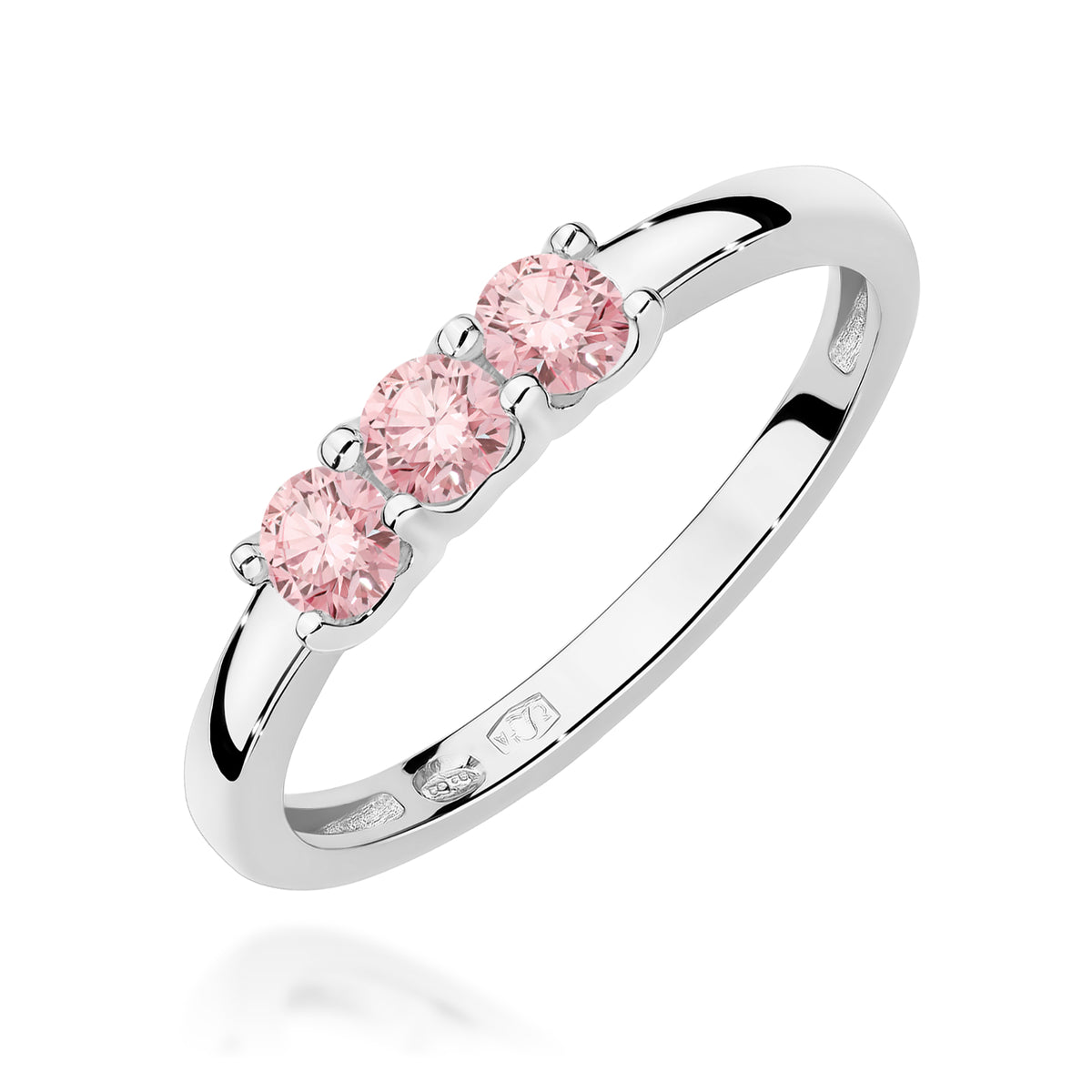 Inel Aur 14K cu Diamante Roz de Laborator 0.30 ct