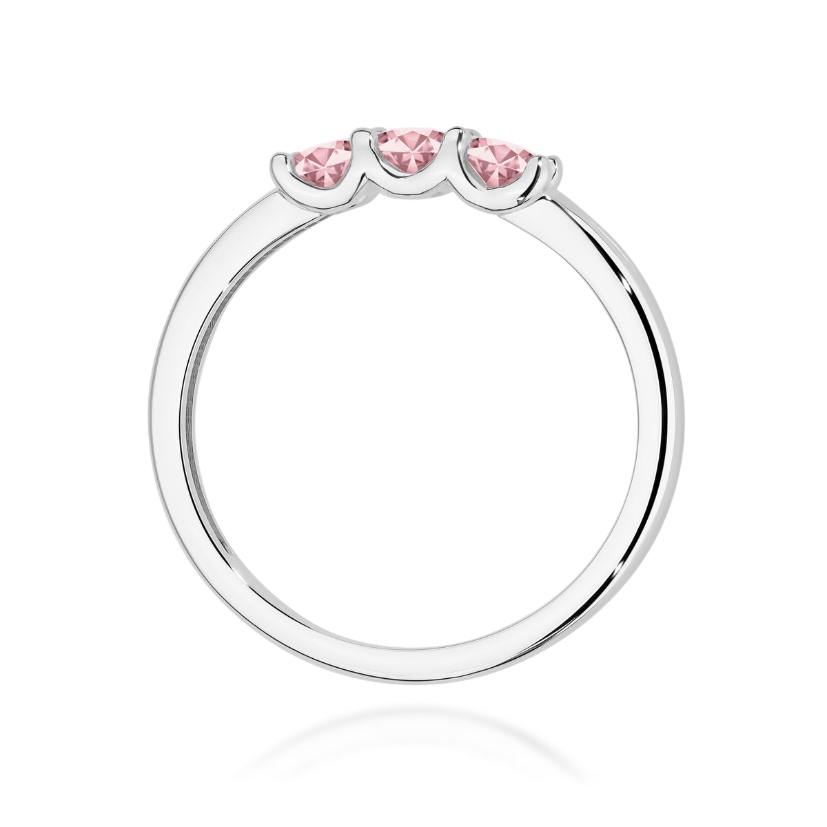 Inel Aur 9K cu Diamante Roz de Laborator 0.30 ct