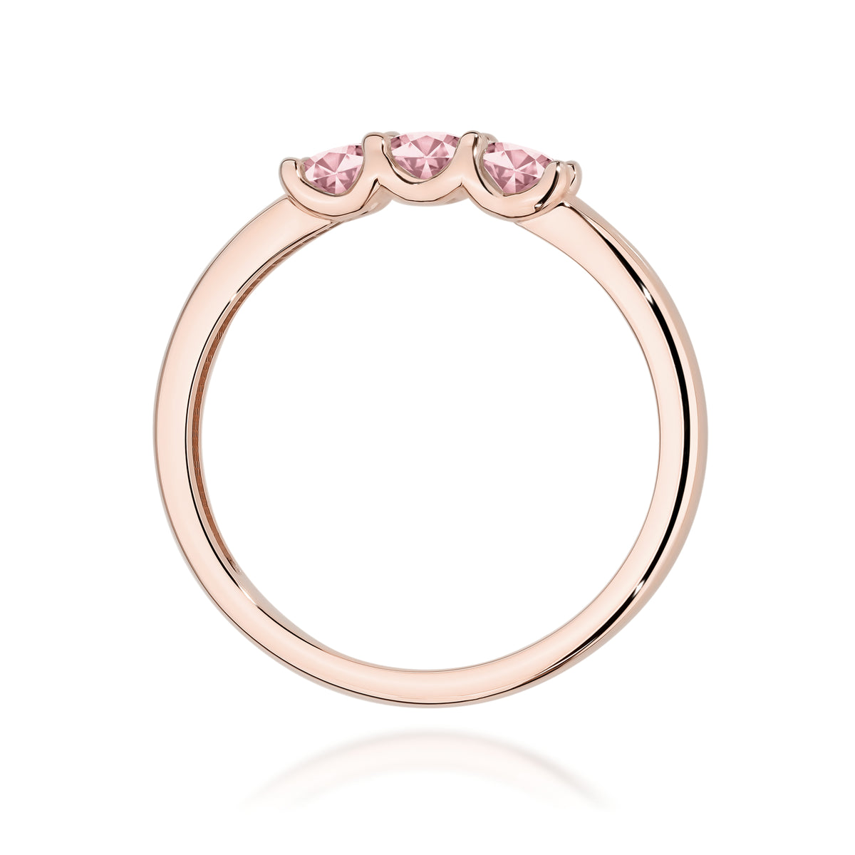 Inel Aur 14K cu Diamante Roz de Laborator 0.30 ct