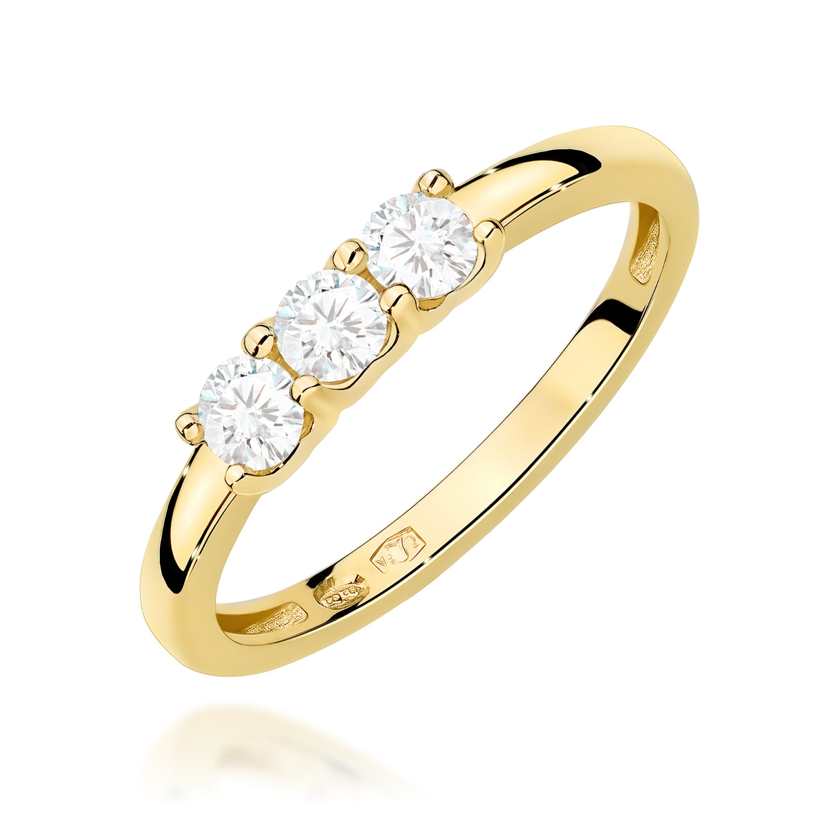 Inel Aur 14K cu Diamante Naturale 0.30 ct
